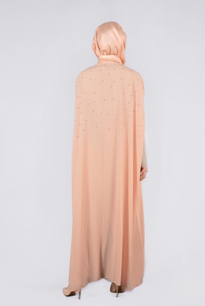 Vêtements hijab POUDRE 3376 ESİNTİ 2′Lİ ELBİSELİ TAKIM 42/48 - ALVİNA