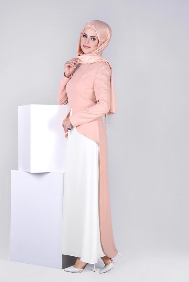 Hijab clothing POWDER 3385 ASLI 5929 2&prime;Lİ ELBİSELİ TAKIM 38/44 TEK42 - ALVİNA