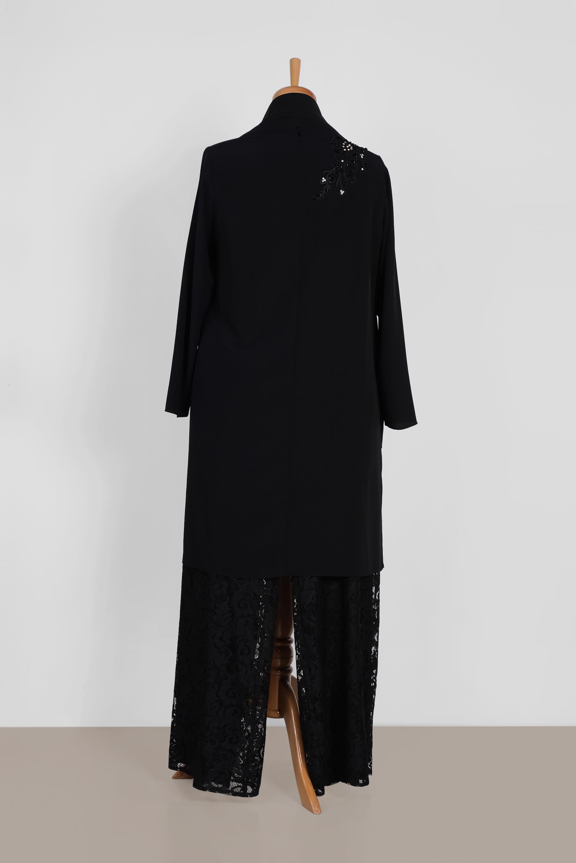 Tesettür giyim SİYAH 3364P NEW LOREN 2&prime;Lİ PANT.TAKIM 42/48 TEK40