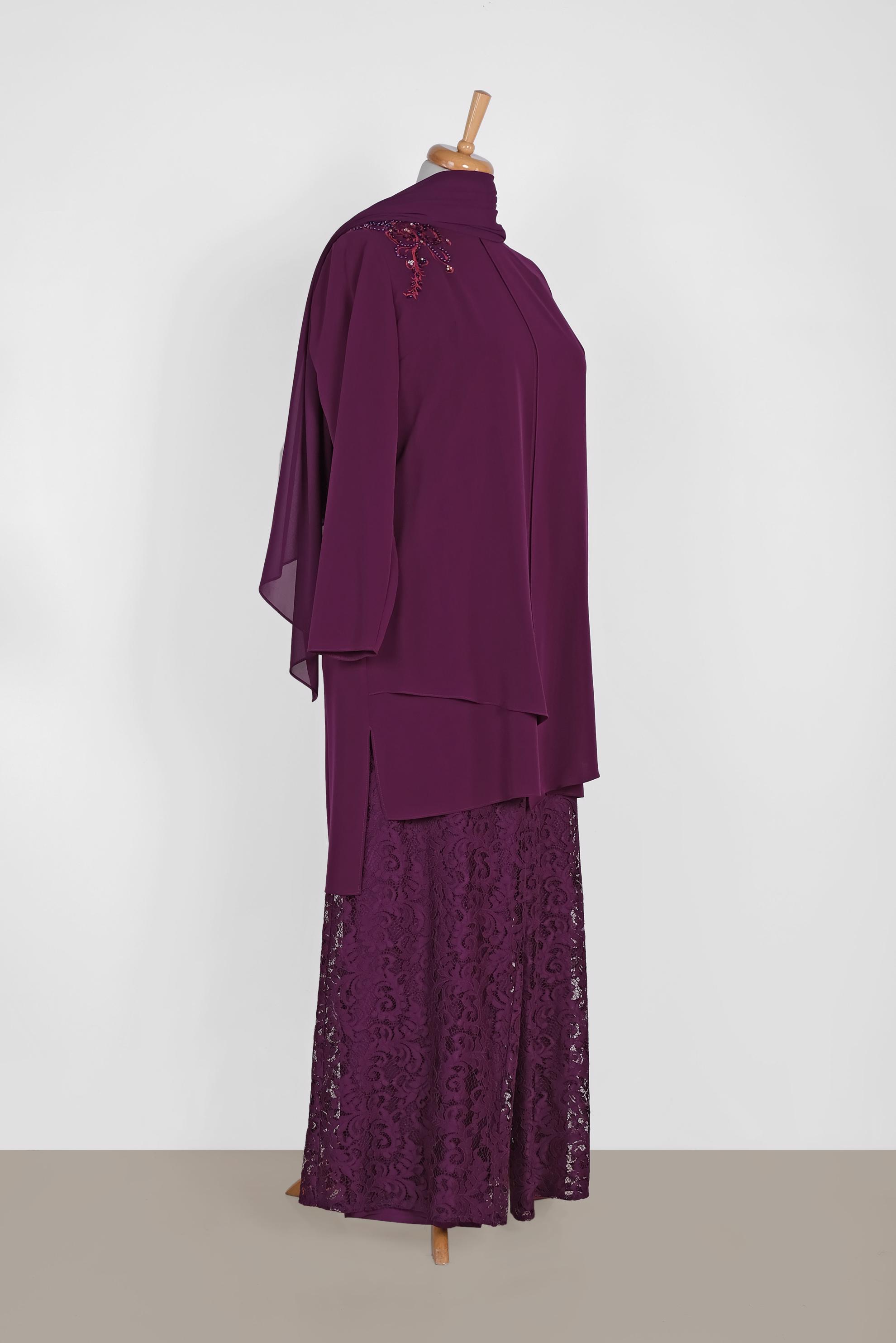 Tesettür giyim MOR 3364P NEW LOREN 2&prime;Lİ PANT.TAKIM 42/48 TEK40