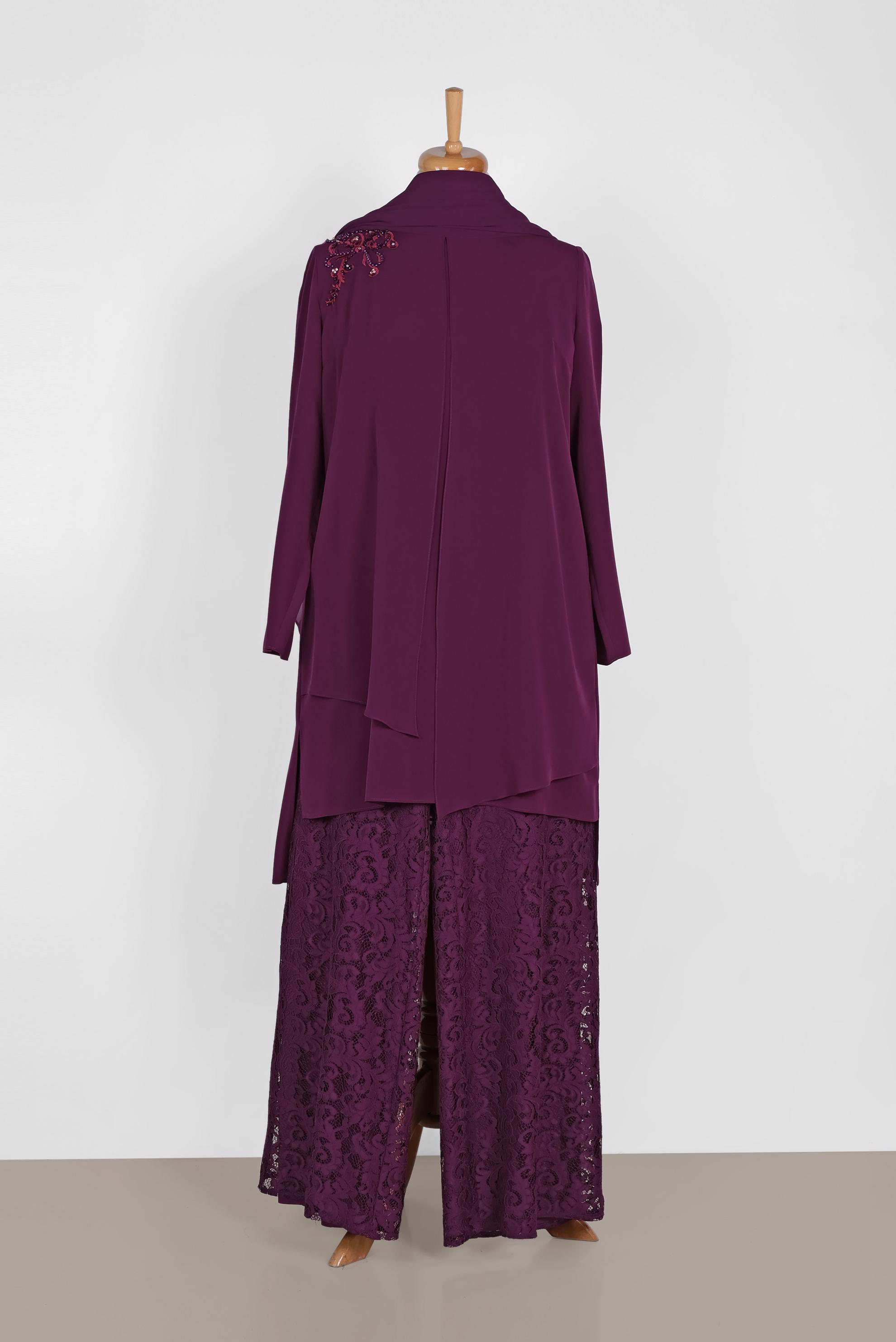 Tesettür giyim MOR 3364P NEW LOREN 2&prime;Lİ PANT.TAKIM 42/48 TEK40