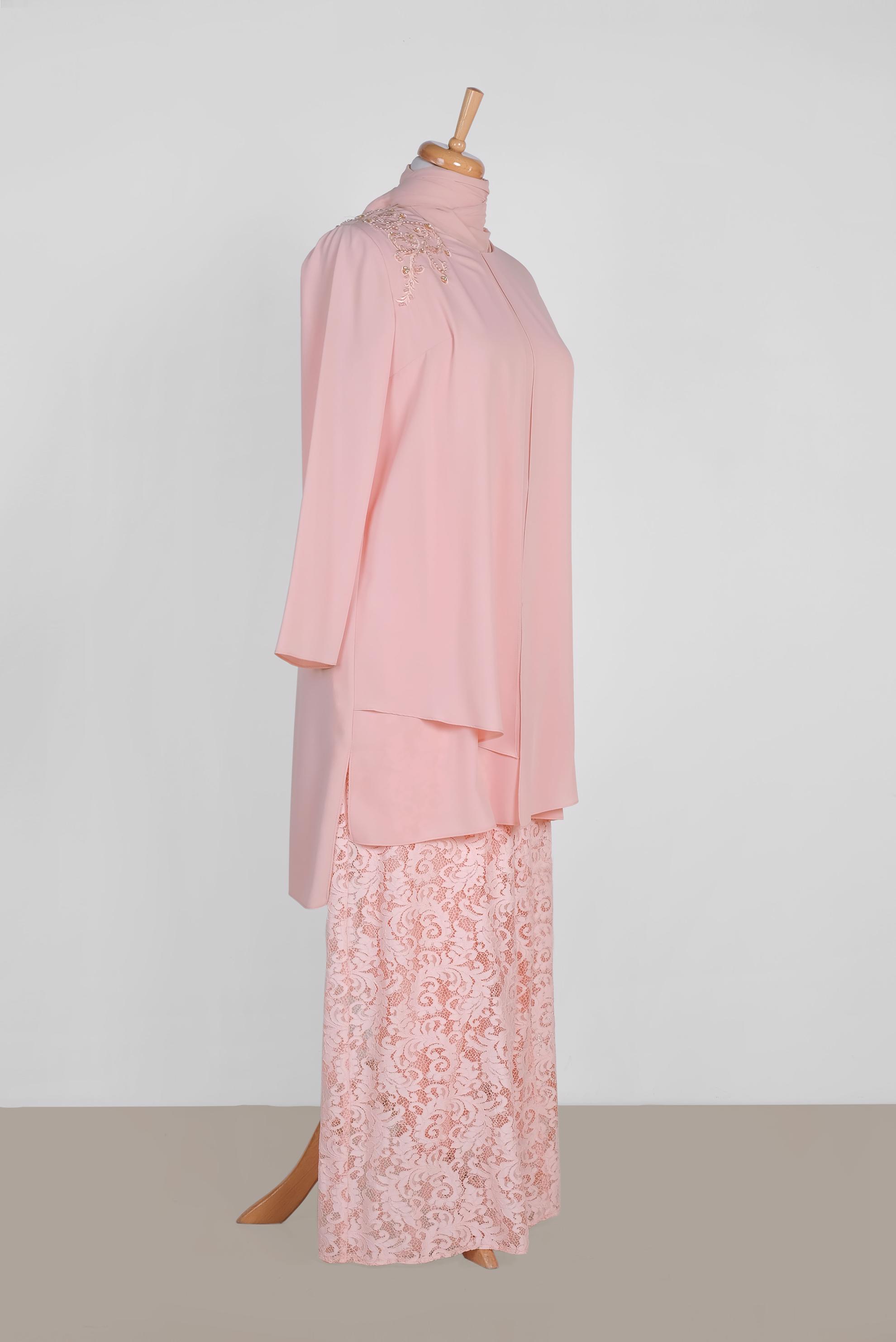 Tesettür giyim PUDRA 3364P NEW LOREN 2&prime;Lİ PANT.TAKIM 42/48 TEK40