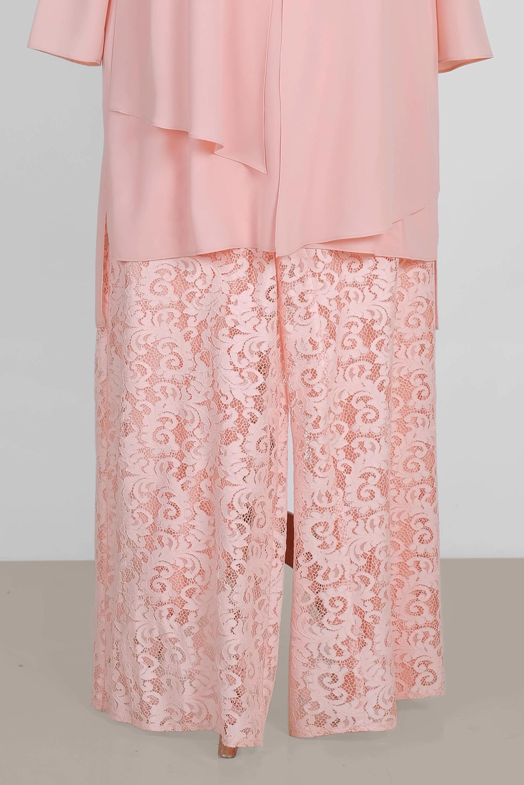 Tesettür giyim PUDRA 3364P NEW LOREN 2&prime;Lİ PANT.TAKIM 42/48 TEK40