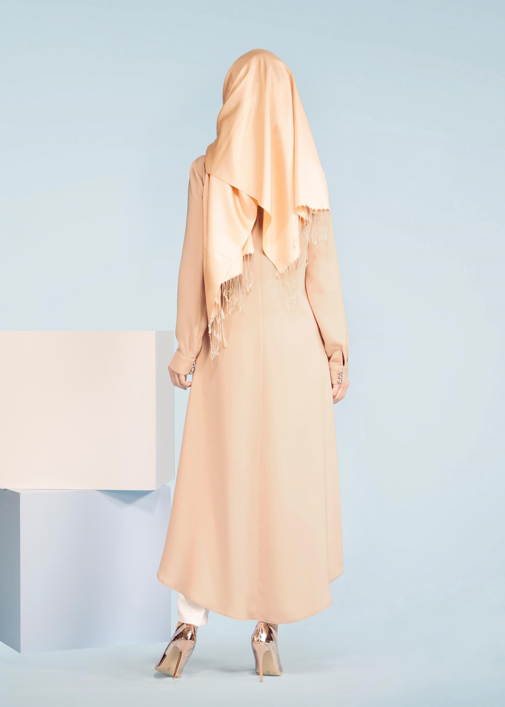 Tesettür giyim PUDRA 3368P KİWON 2&prime;Lİ PANT.TAKIM 38/46 TEK40