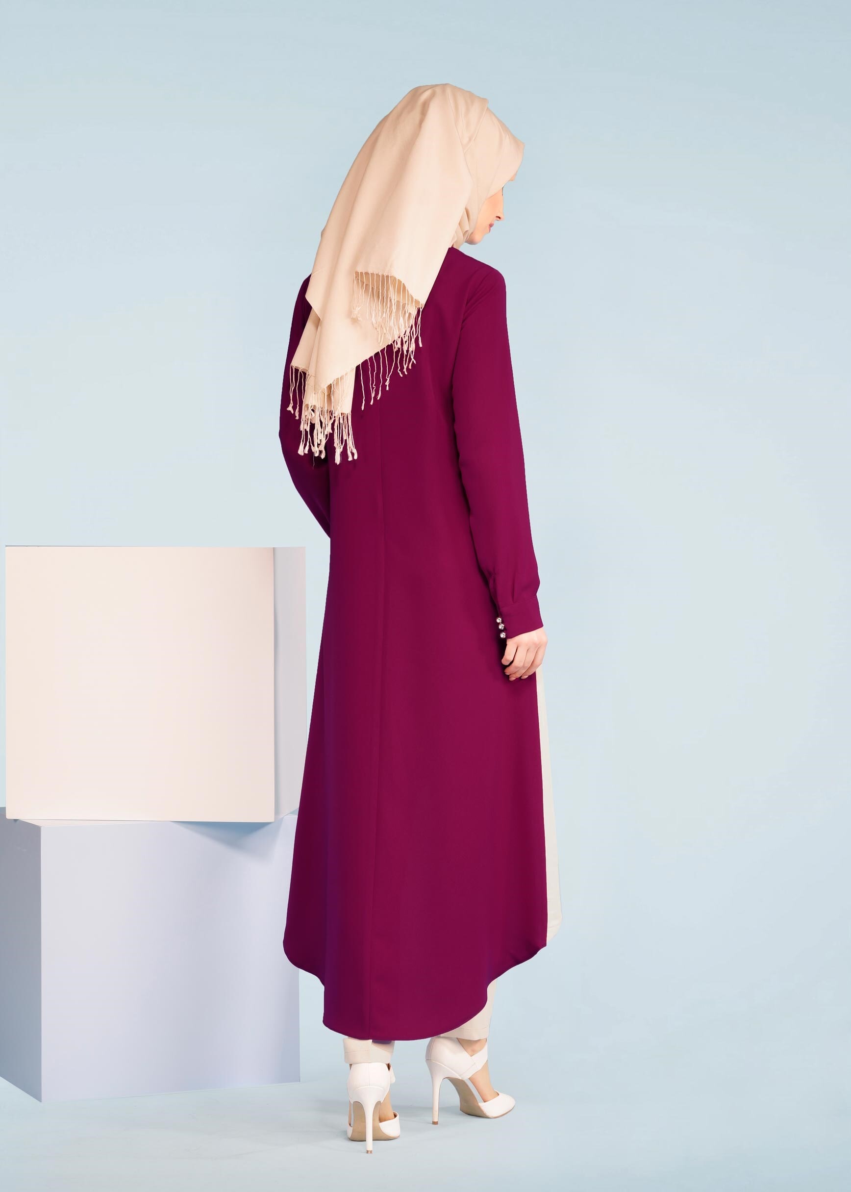 Tesettür giyim MOR 3368P KİWON 2&prime;Lİ PANT.TAKIM 38/46 TEK40