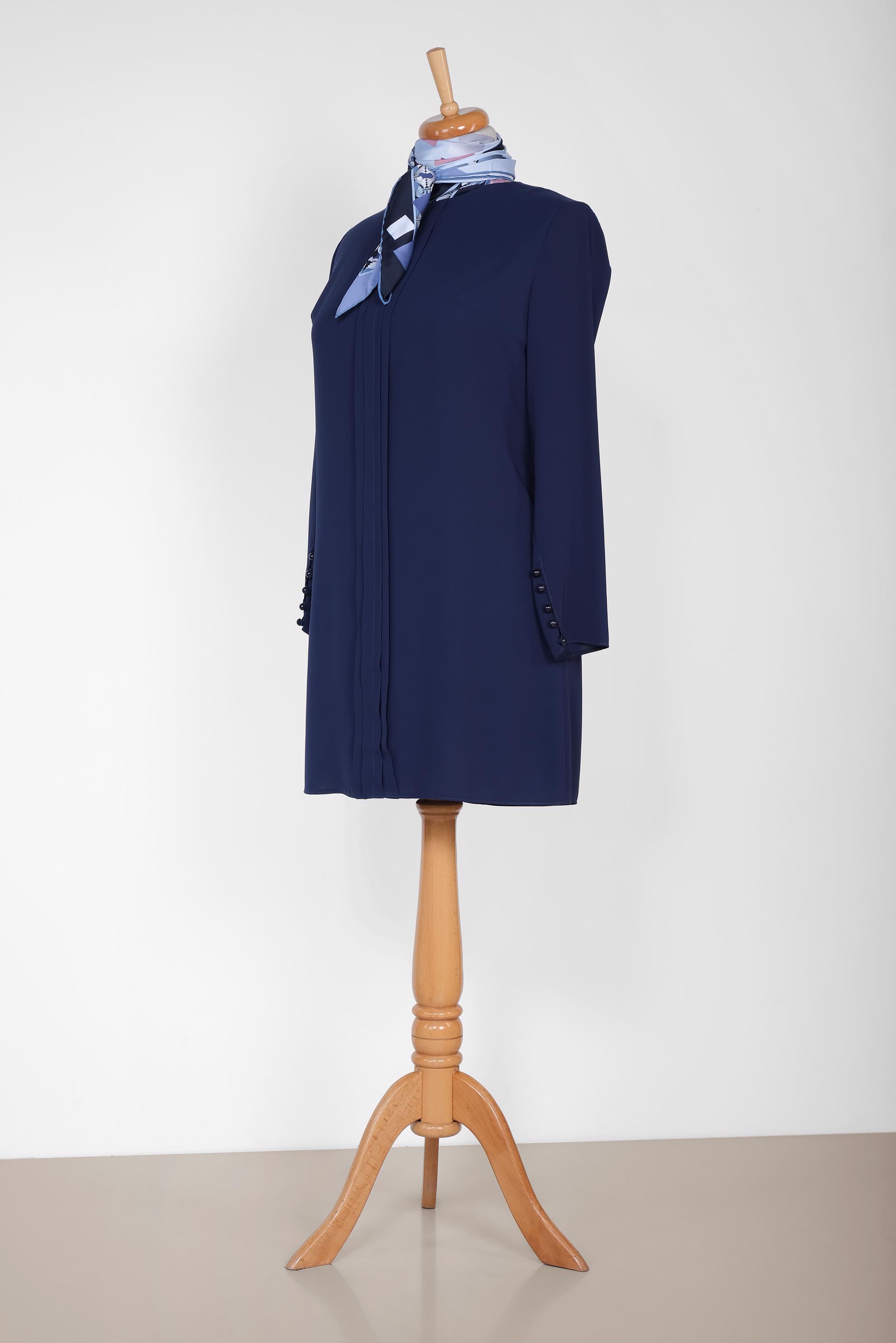 Tesettür giyim LACİVERT 2678 NEW ALYA TUNİK 44/52 TEK42