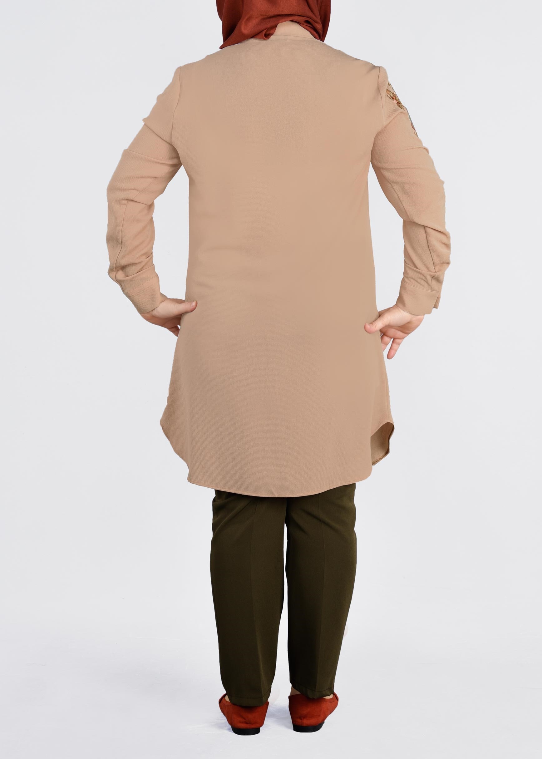 Tesettür giyim BEJ 2679 SEMİRAMİS TUNİK 44/52 TEK42