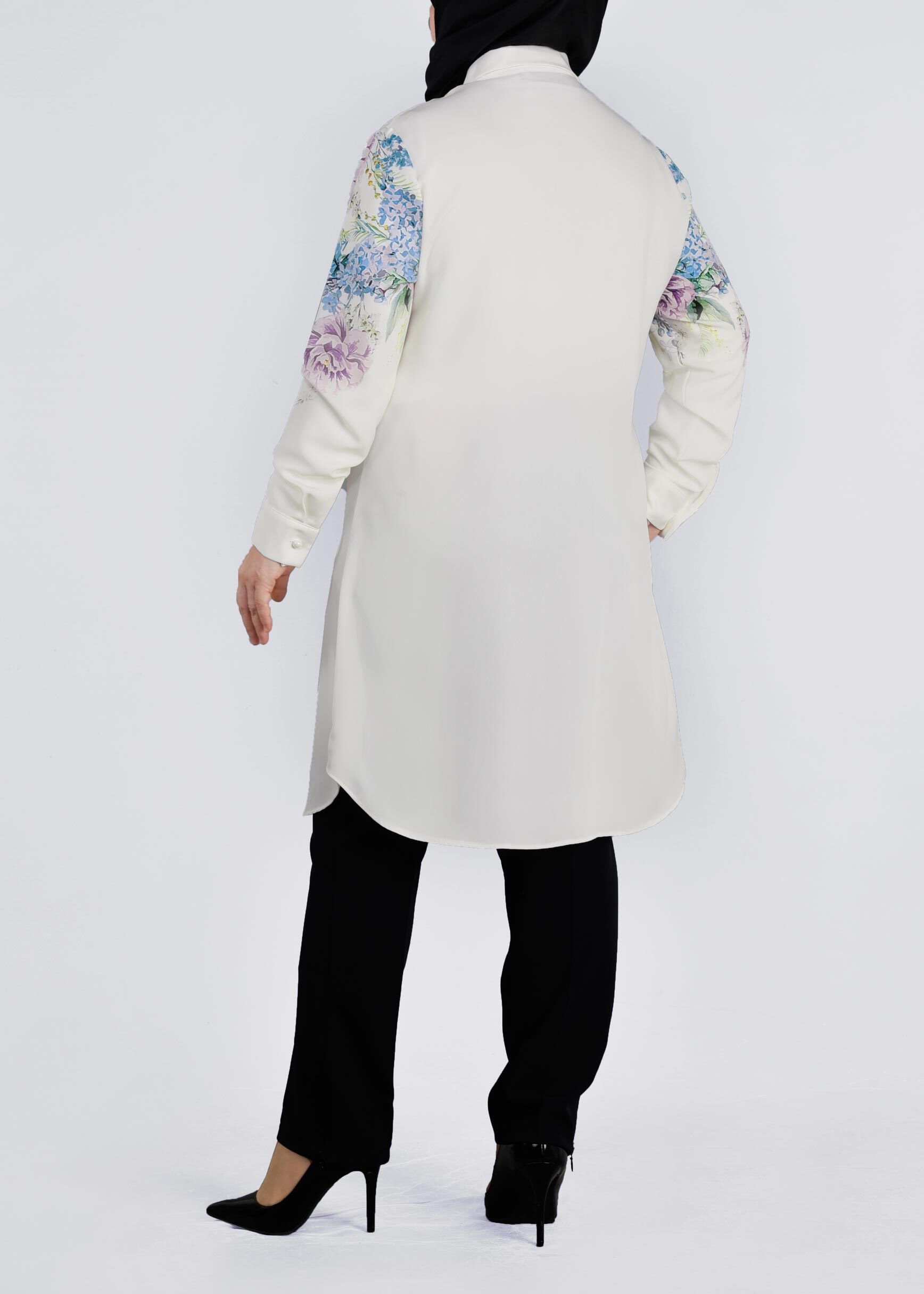 Tesettür giyim EKRU 2683 NEW LOREN TUNİK 44/50 TEK42