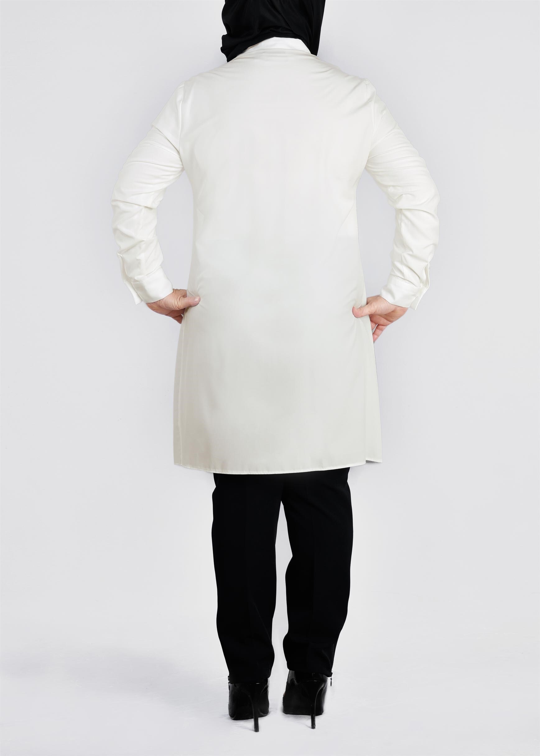 Tesettür giyim EKRU 2694 NEW FESTİVAL TUNİK 44/50 TEK42