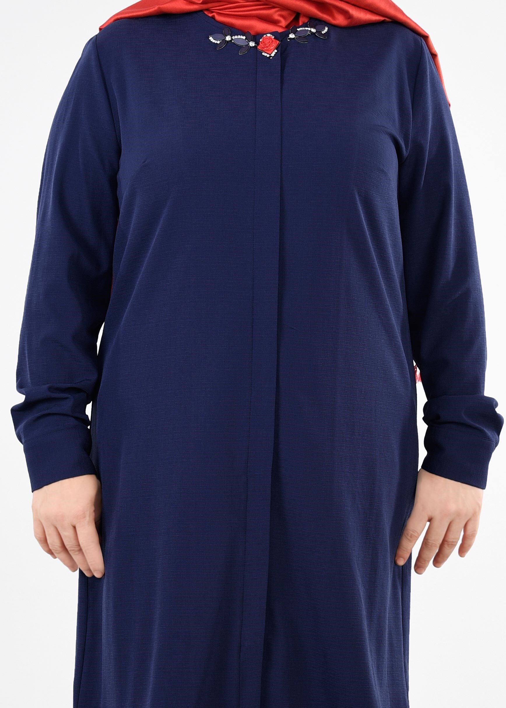 Tesettür giyim LACİVERT 2709 BADE 43738 TUNİK 44/50 TEK46