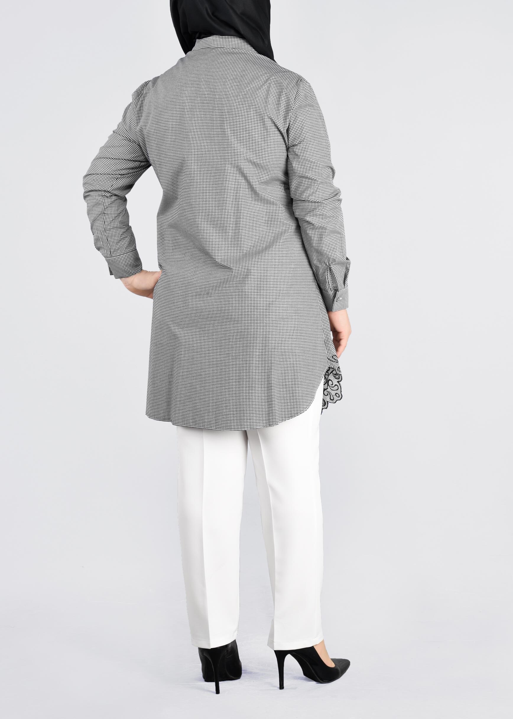 Tesettür giyim SİYAH 2719 2812 TUNİK 42/48 TEK42