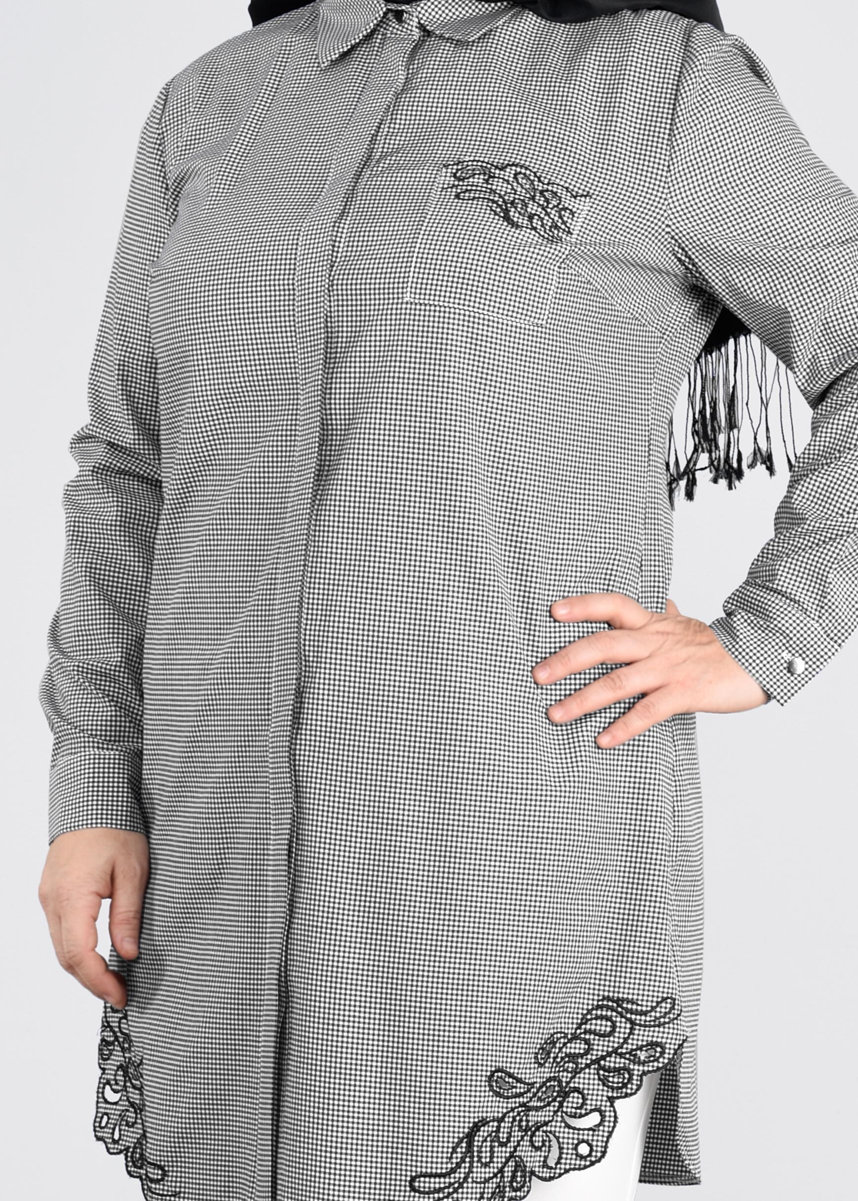 Tesettür giyim SİYAH 2719 2812 TUNİK 42/48 TEK42