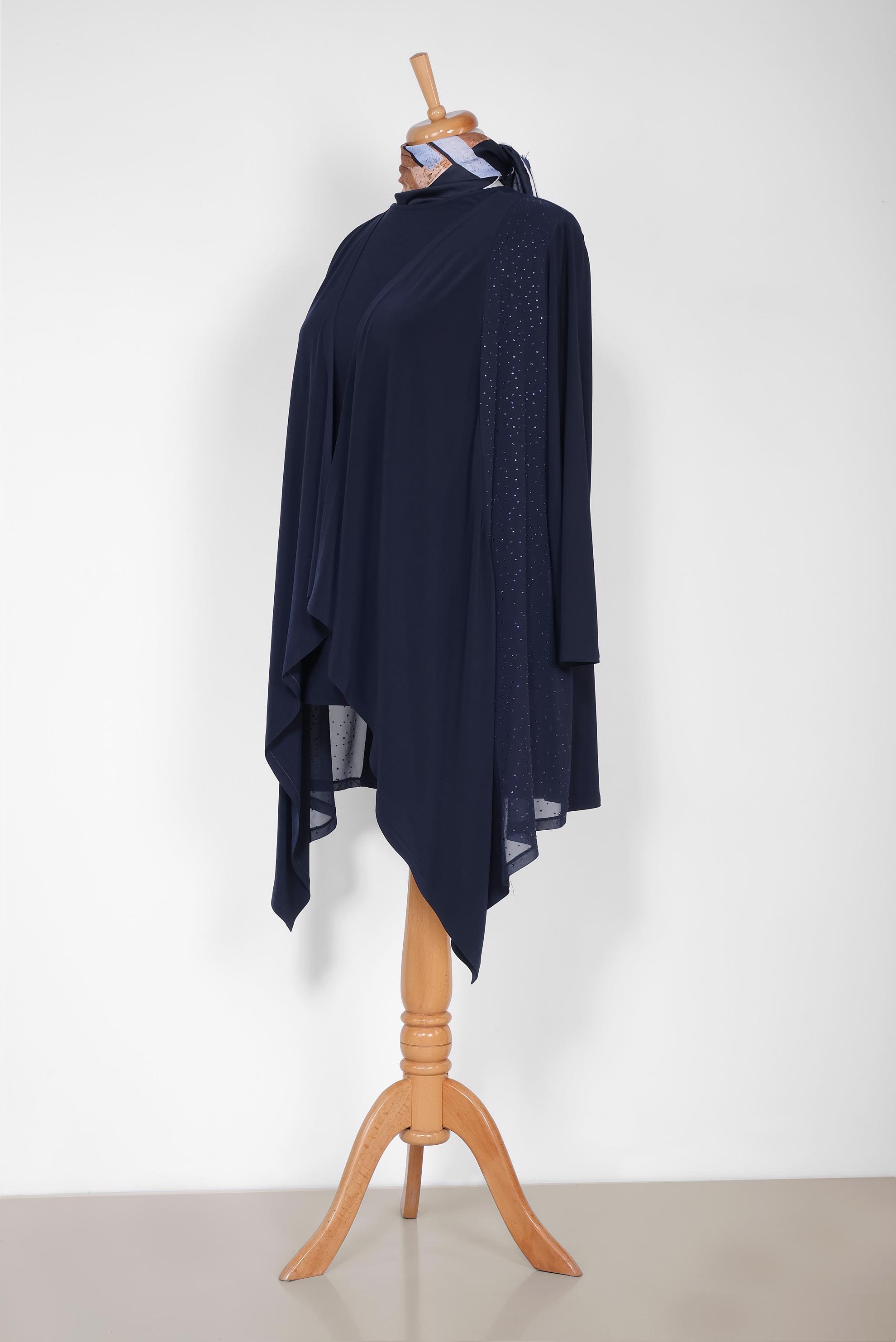 Tesettür giyim LACİVERT 2722 VİZONA 2&prime;Lİ TUNİK 44/50