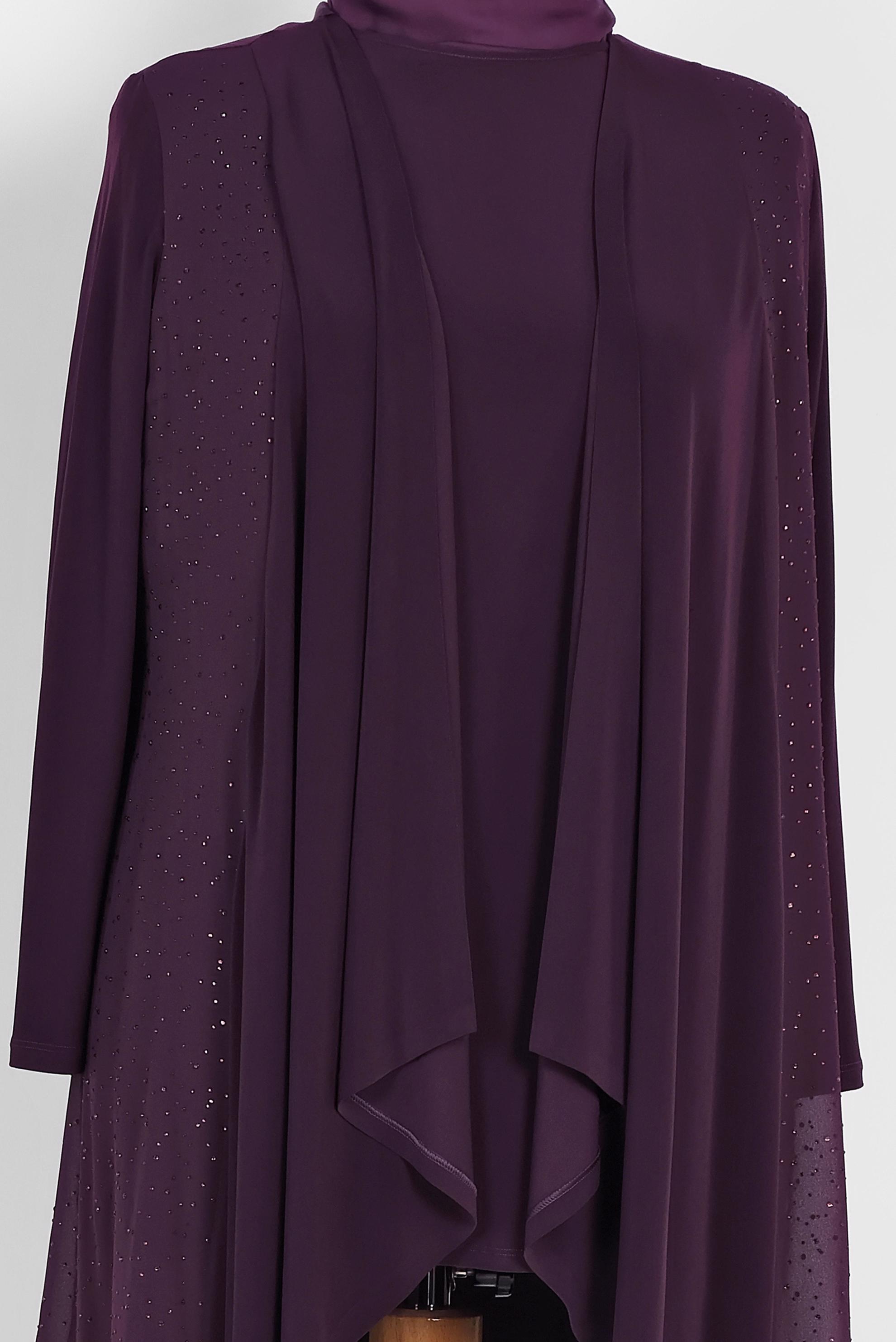 Tesettür giyim MÜRDÜM 2722 VİZONA 2&prime;Lİ TUNİK 44/50