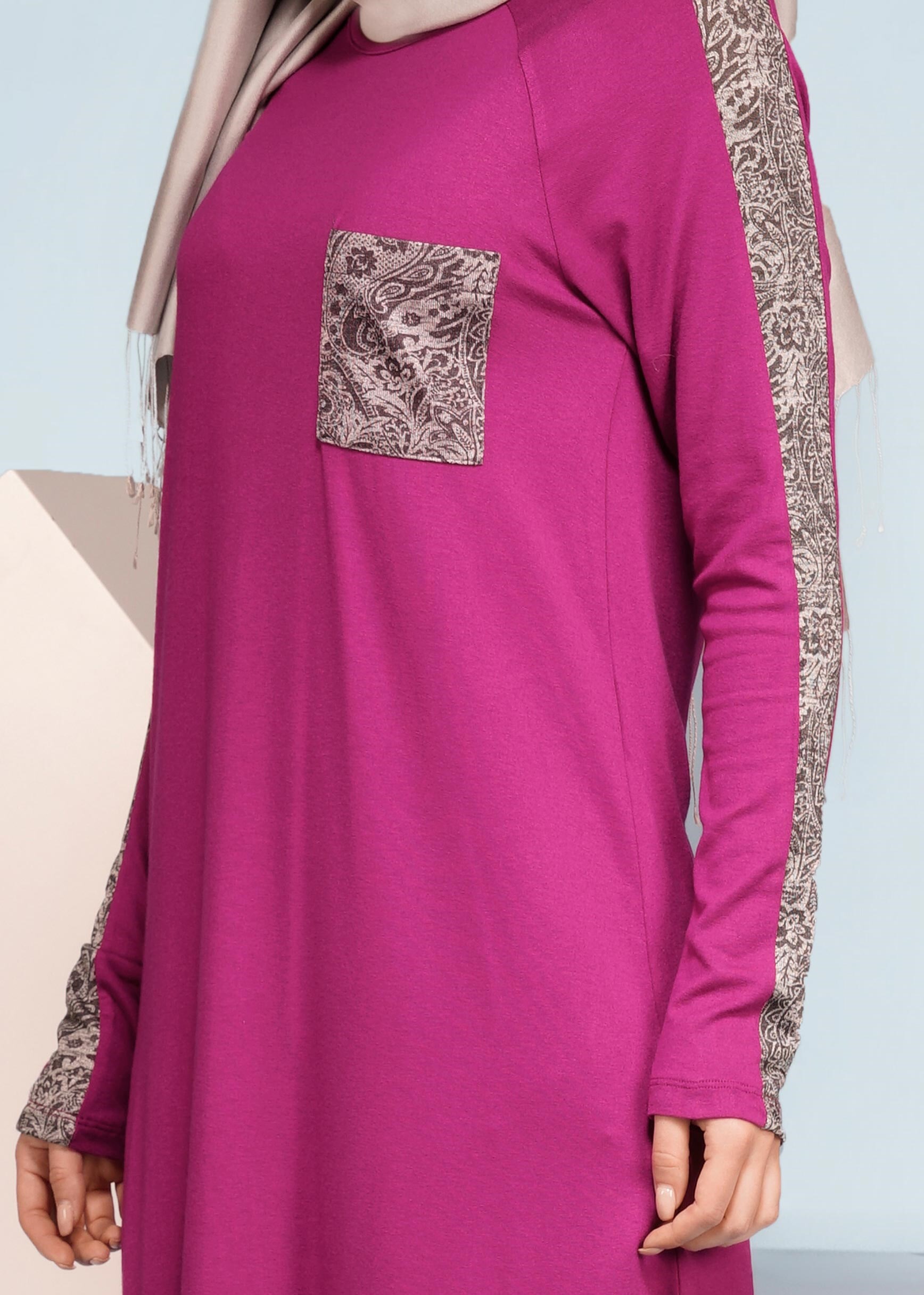 Tesettür giyim MOR 4073 NEW VİSCON LYCRA TUNİK 38/46