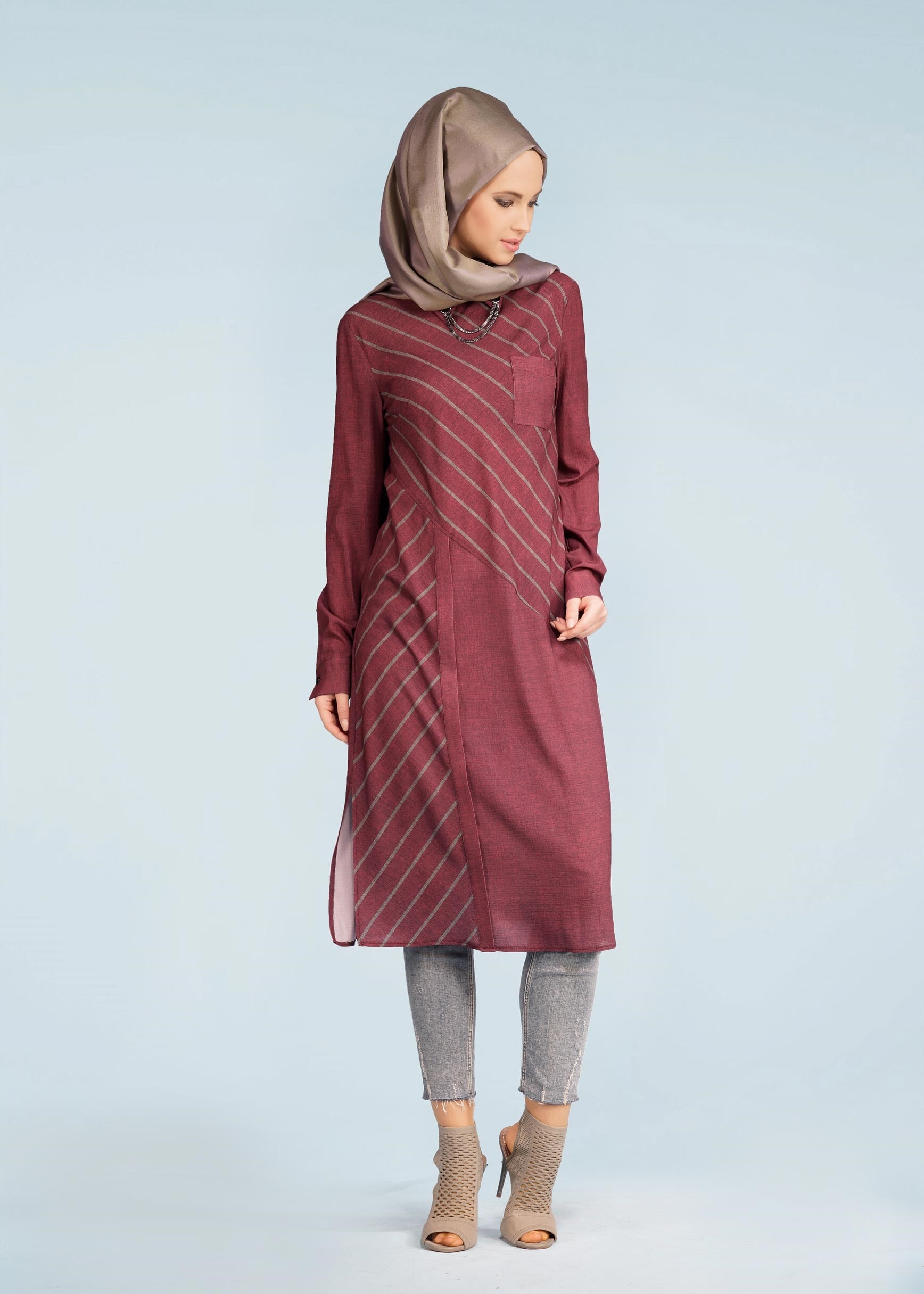 Tesettür giyim MÜRDÜM 4077 CAPRİ 11029 TUNİK 38/46 TEK40