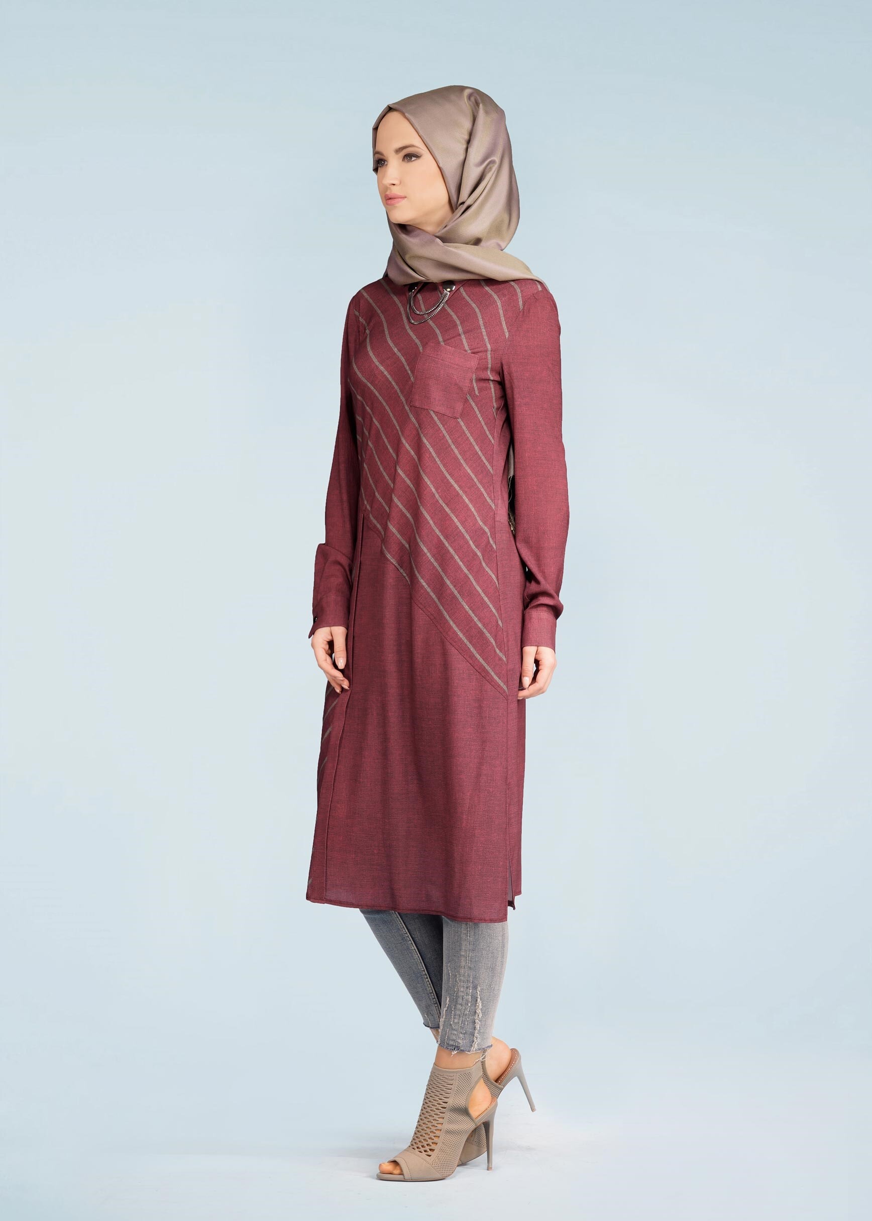 Tesettür giyim MÜRDÜM 4077 CAPRİ 11029 TUNİK 38/46 TEK40