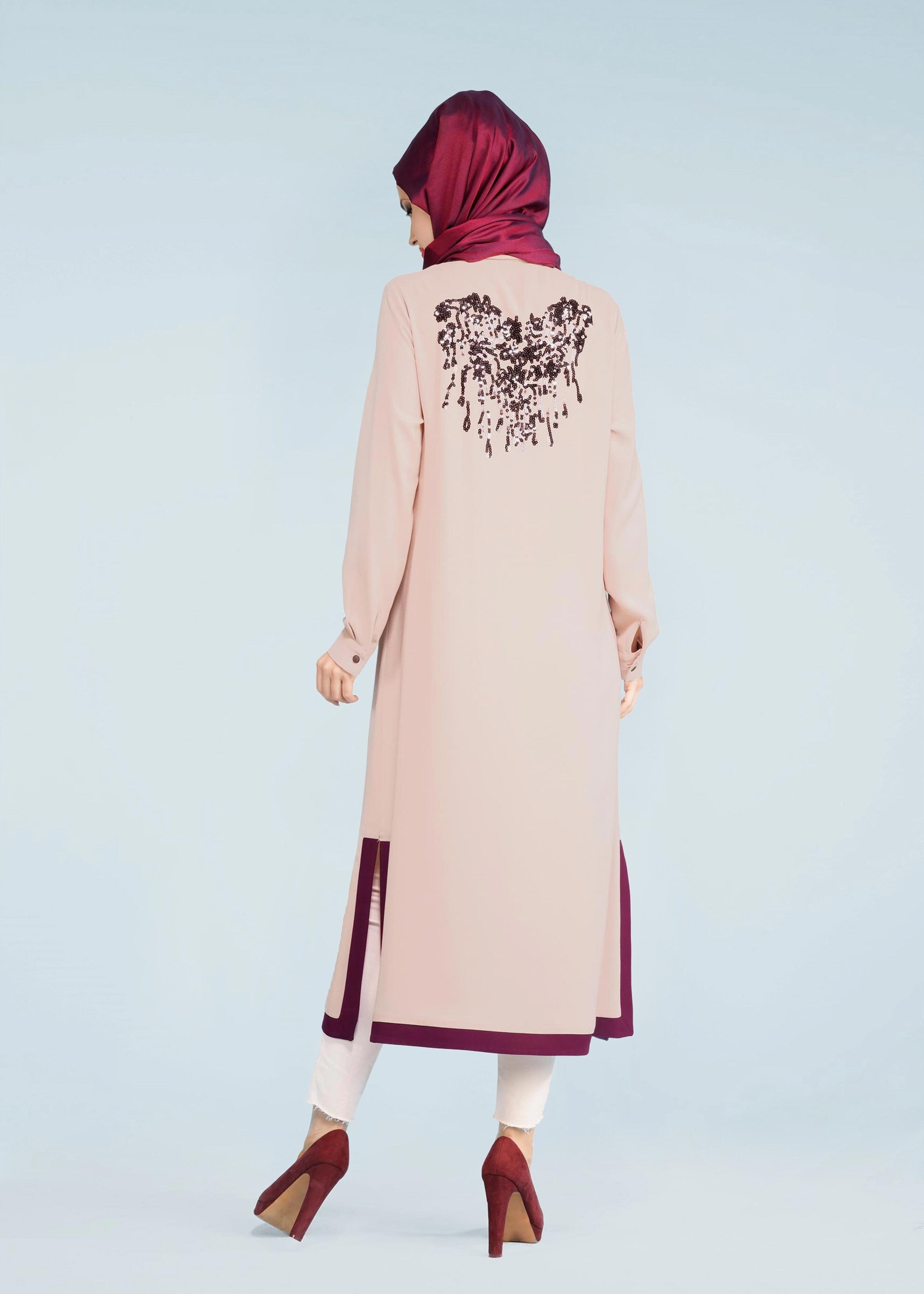 Tesettür giyim BEJ 4082 7785 TESETTÜR TUNİK 40/48 TEK38