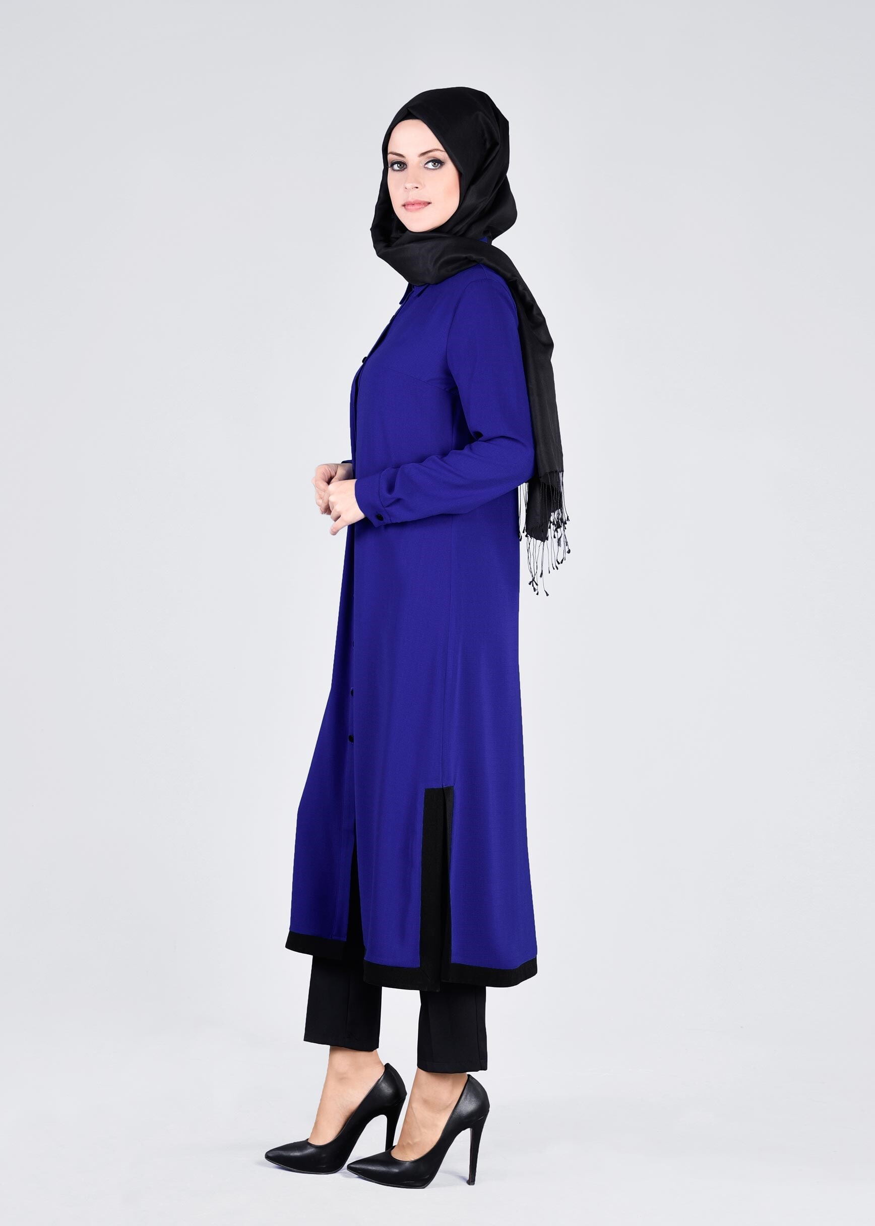 Tesettür giyim LACİVERT 4082 7785 TESETTÜR TUNİK 40/48 TEK38
