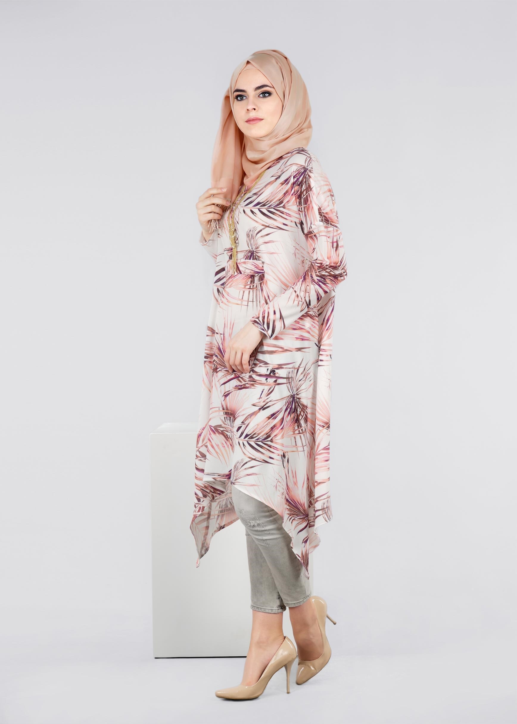 Tesettür giyim PUDRA 4083 KOBE 23162 TUNİK 38/44 TEK40