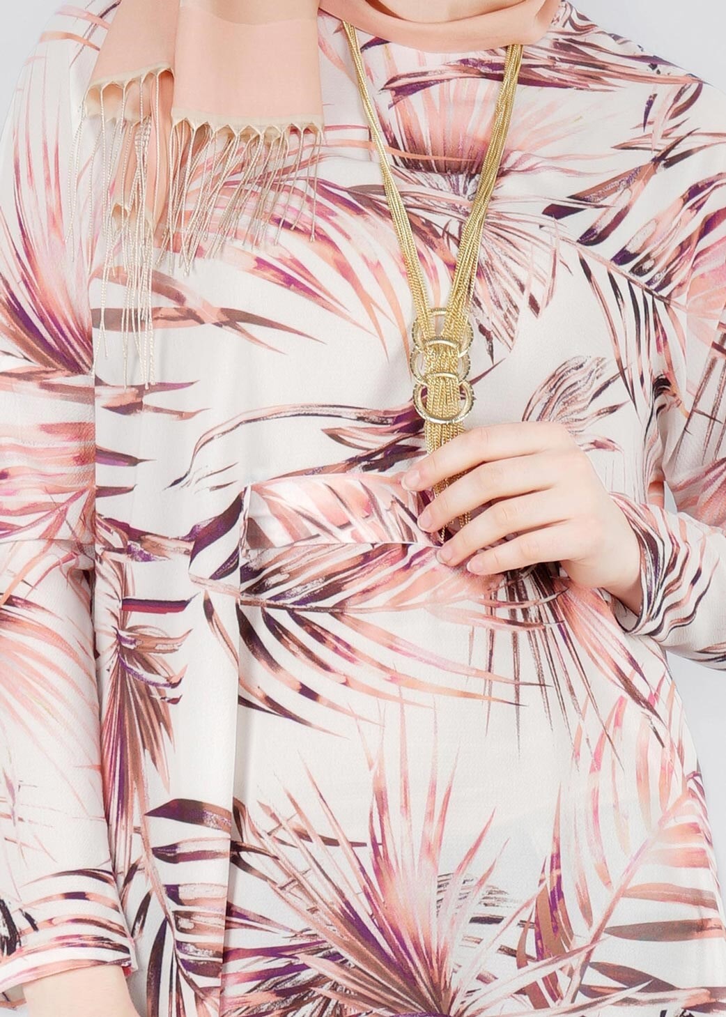 Tesettür giyim PUDRA 4083 KOBE 23162 TUNİK 38/44 TEK40