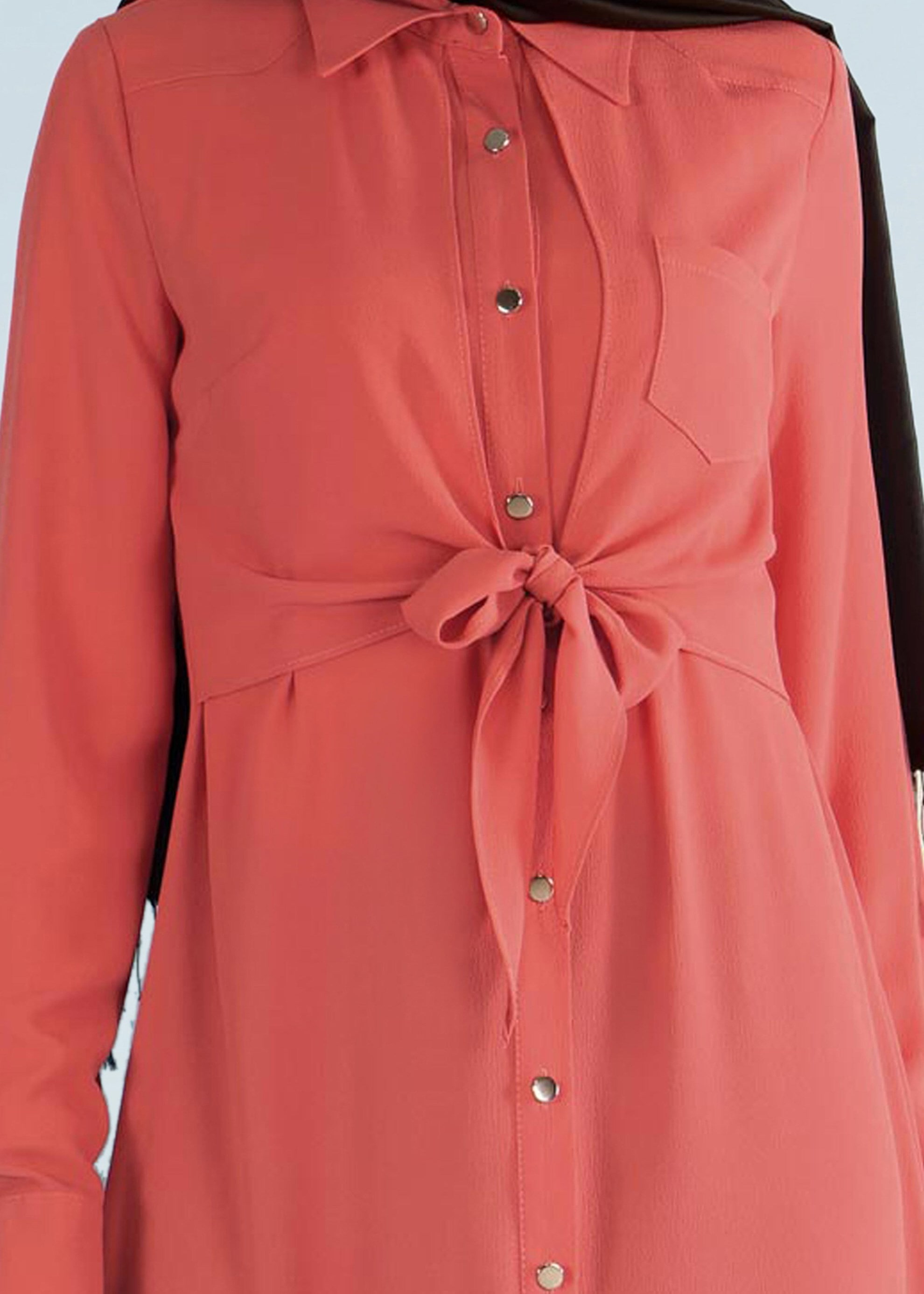 Tesettür giyim MERCAN 4084 NİŞANTAŞI TESETTÜR TUNİK 38/44 TEK40