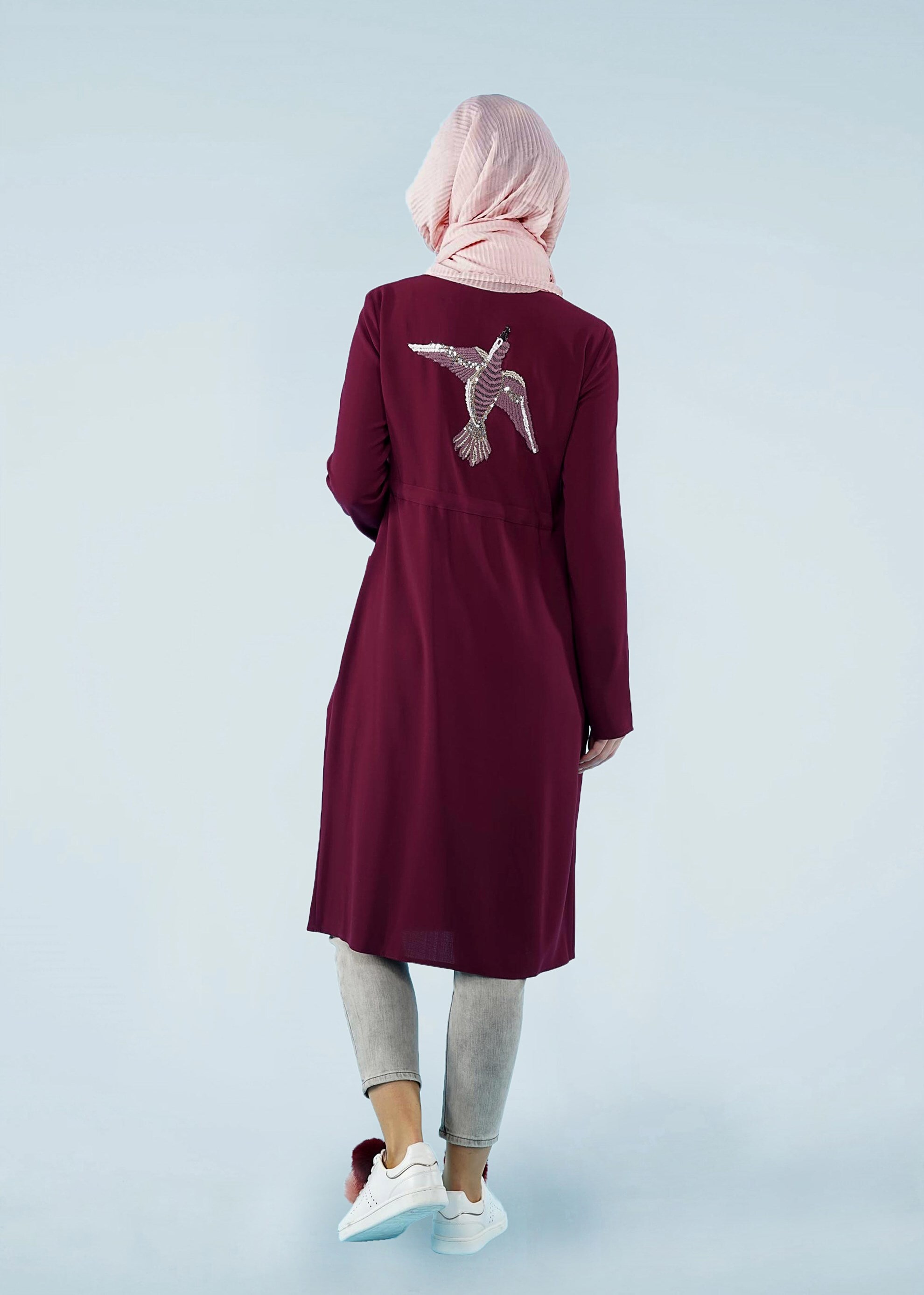 Tesettür giyim MÜRDÜM 4085 SUFLE TUNİK 36/44 TEK38-40