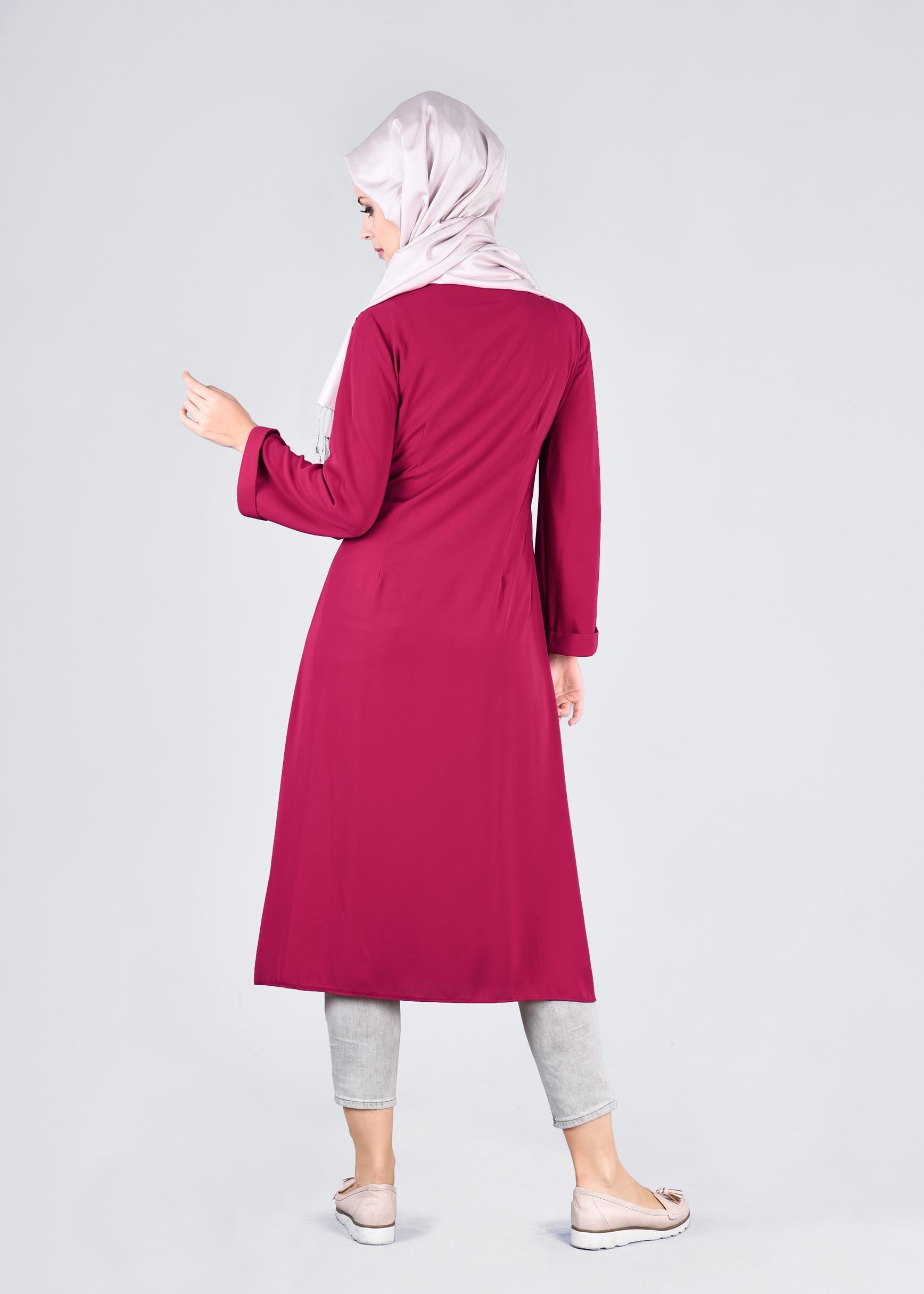 Tesettür giyim FUŞYA 4088 NEW ALYA TUNİK 38/44 TEK40