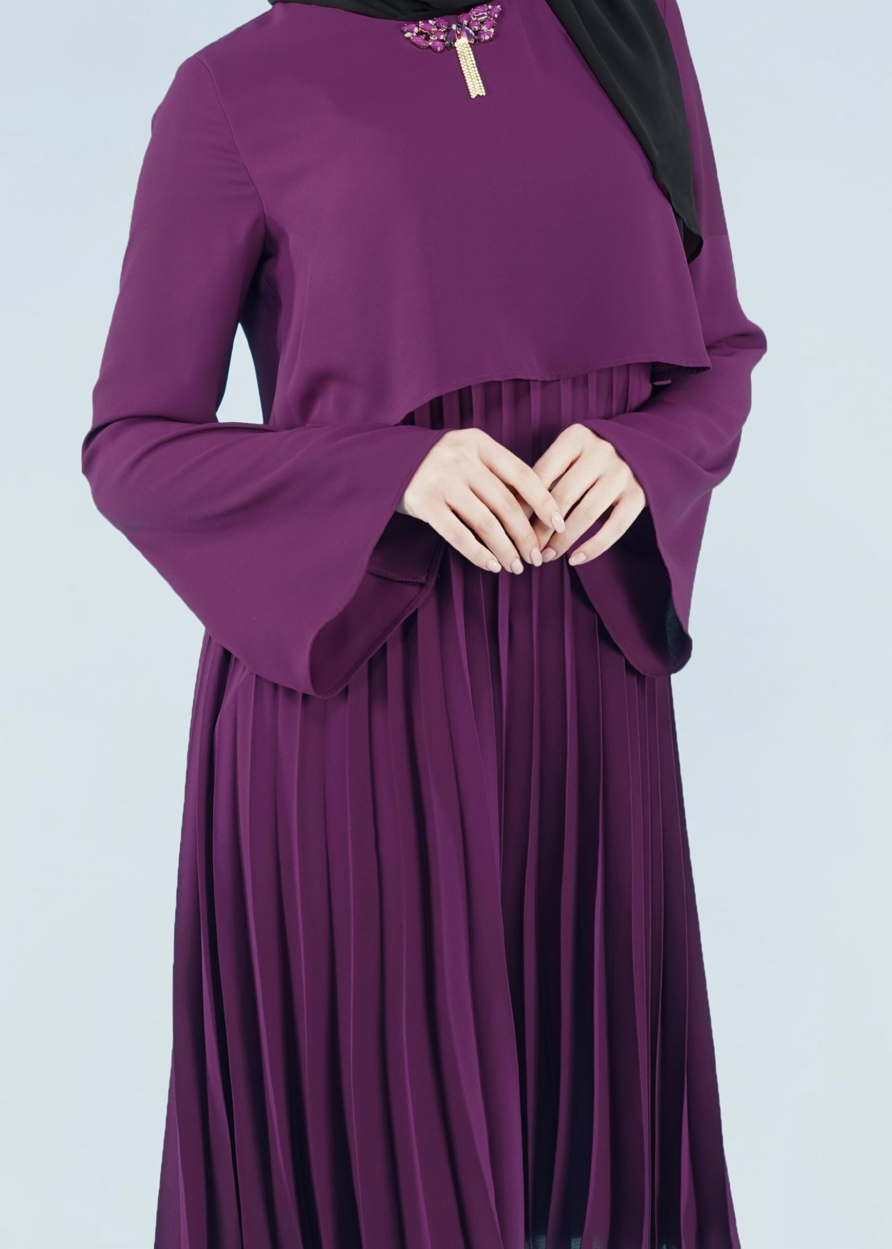 Tesettür giyim MÜRDÜM 4092 ESİNTİ TUNİK 36/42 TEK38