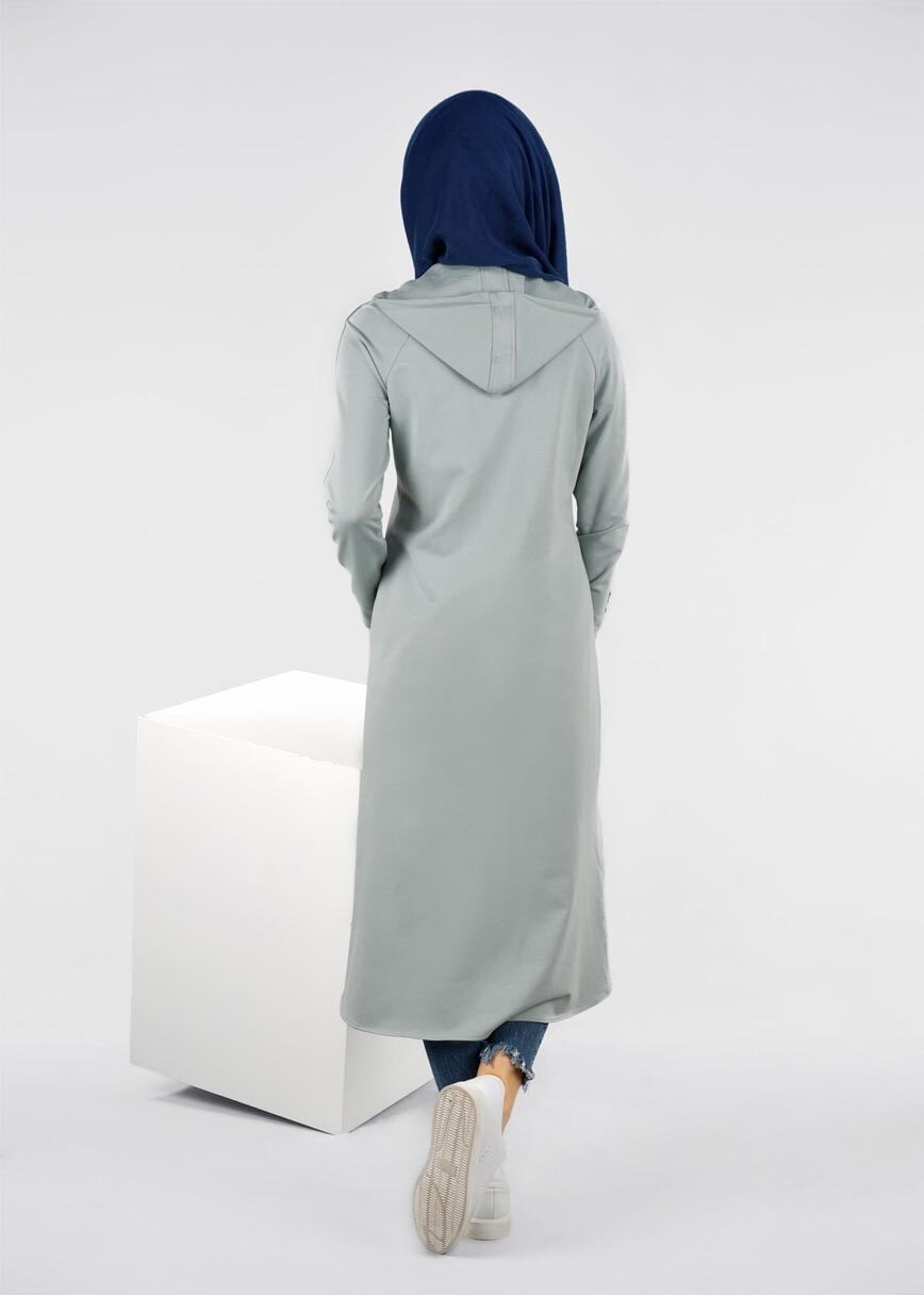 Tesettür giyim MAVİ 4118 HİLDA TESETTÜR EŞOFMAN TUNİK 36/44