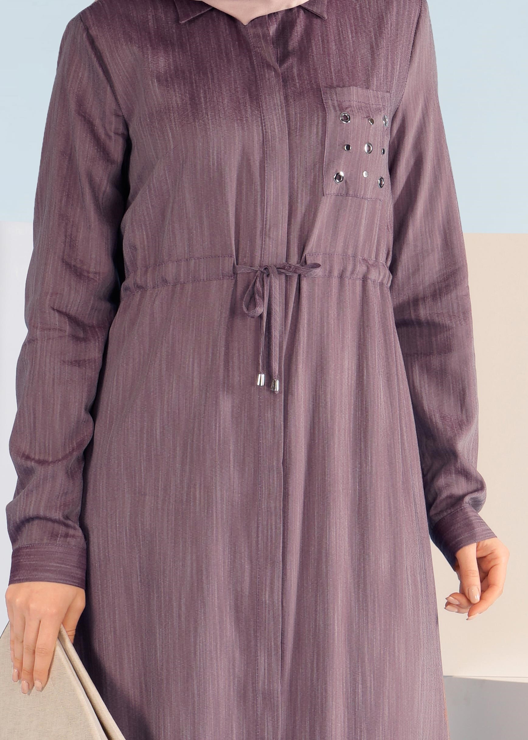 Tesettür giyim MÜRDÜM 4155 17580 TENCEL TUNİK 38/48 TEK40