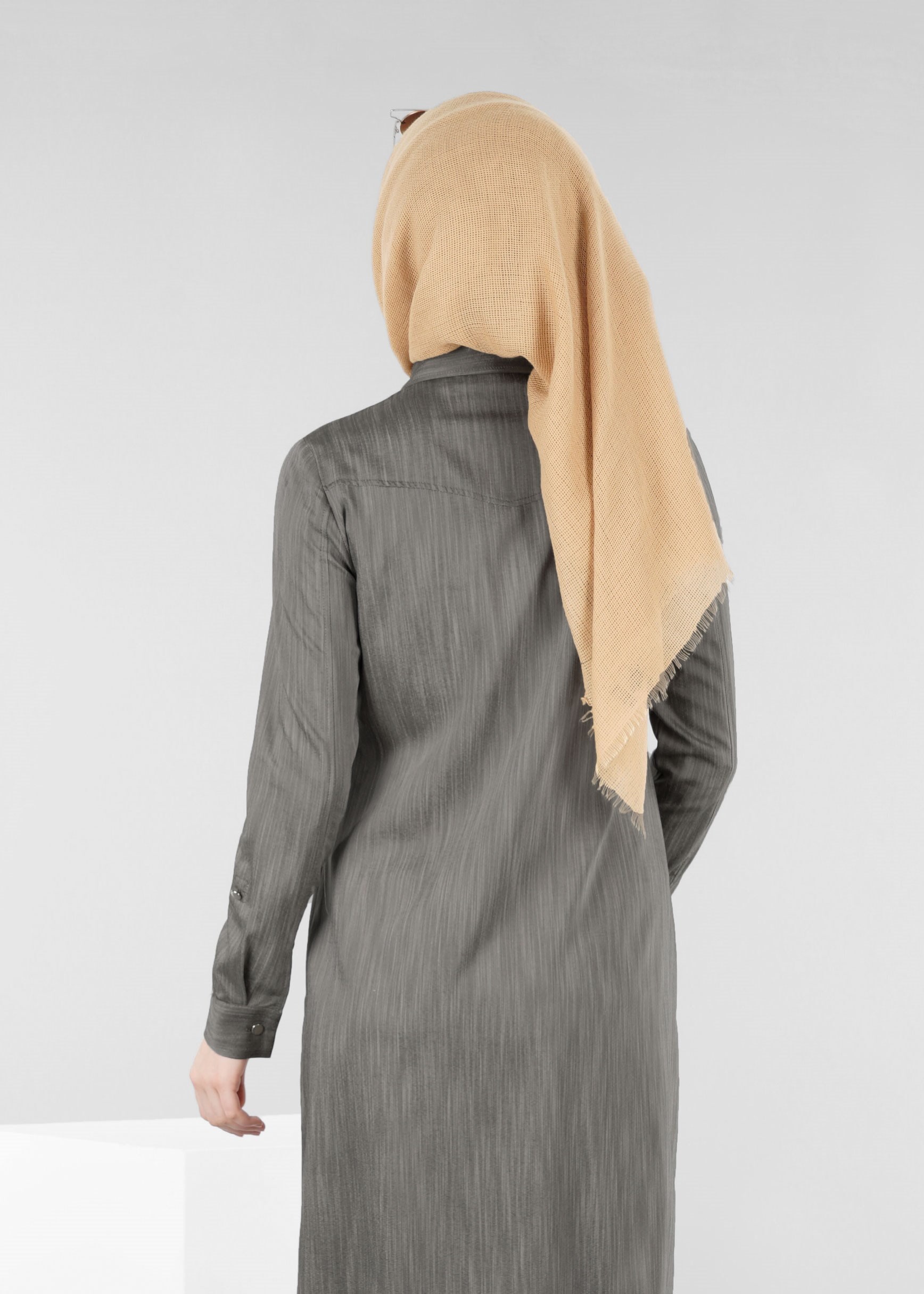 Tesettür giyim HAKİ 4205 17580 TESETTÜR TUNİK 38/46 TEK40