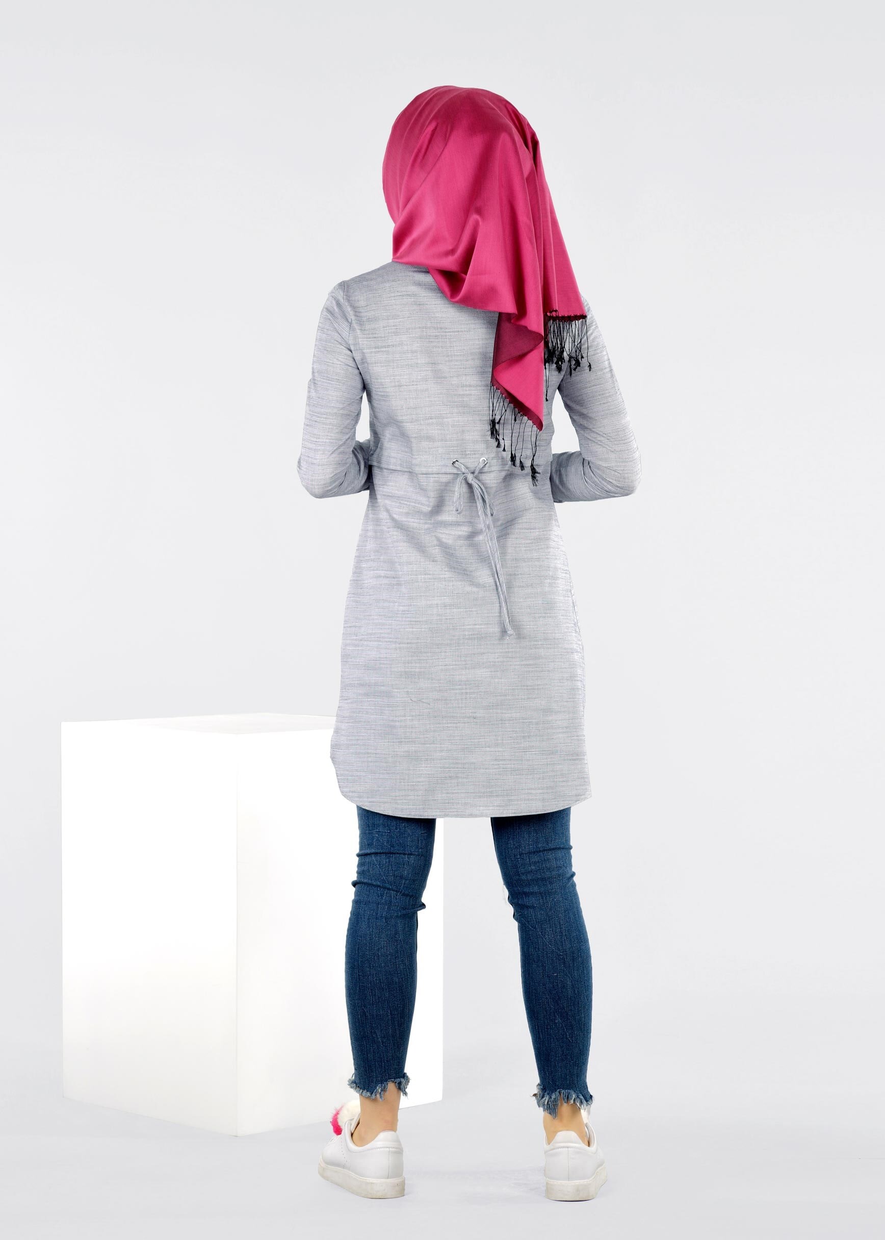 Tesettür giyim LACİVERT 4209 2800 TUNİK 36/44(38-40) TEK42