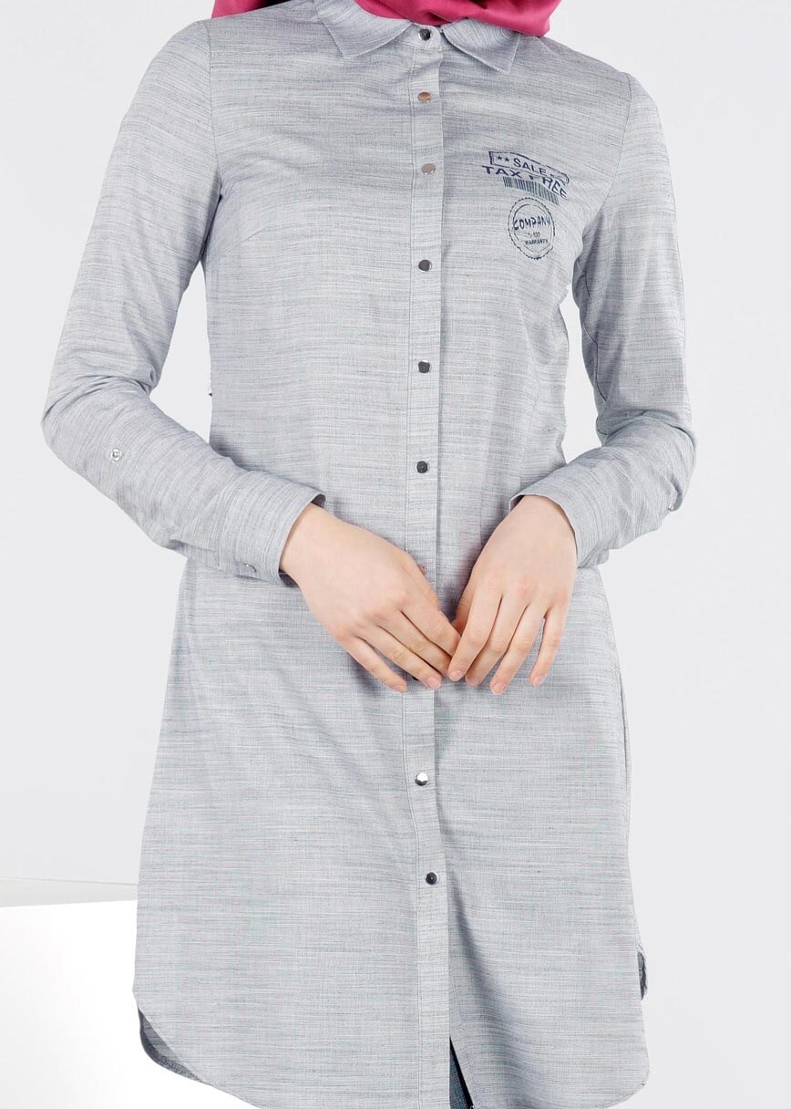 Tesettür giyim LACİVERT 4209 2800 TUNİK 36/44(38-40) TEK42