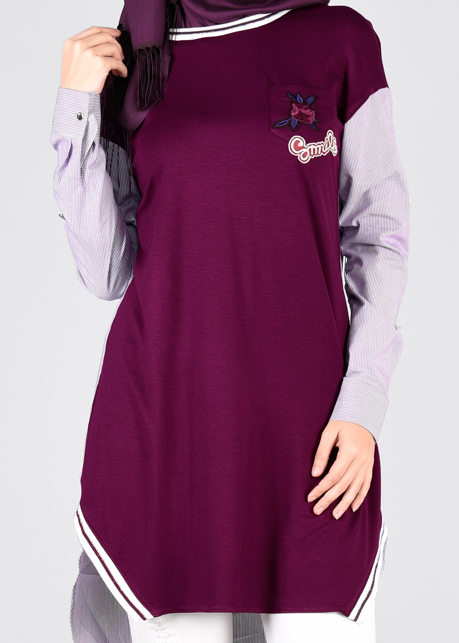 Tesettür giyim MOR 4220 1407 TUNİK 36/42 TEK38