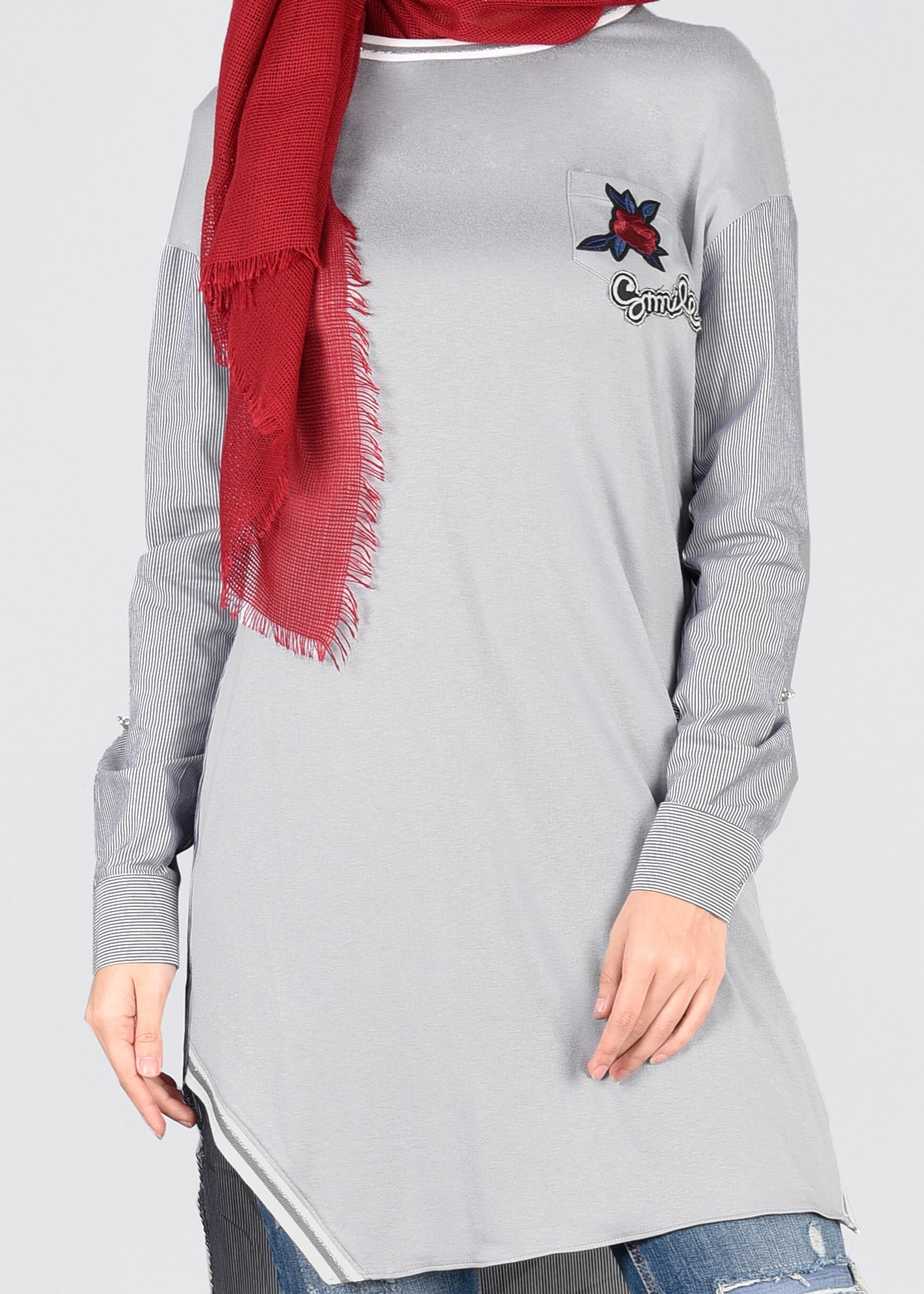 Tesettür giyim LACİVERT 4220 1407 TUNİK 36/42 TEK38