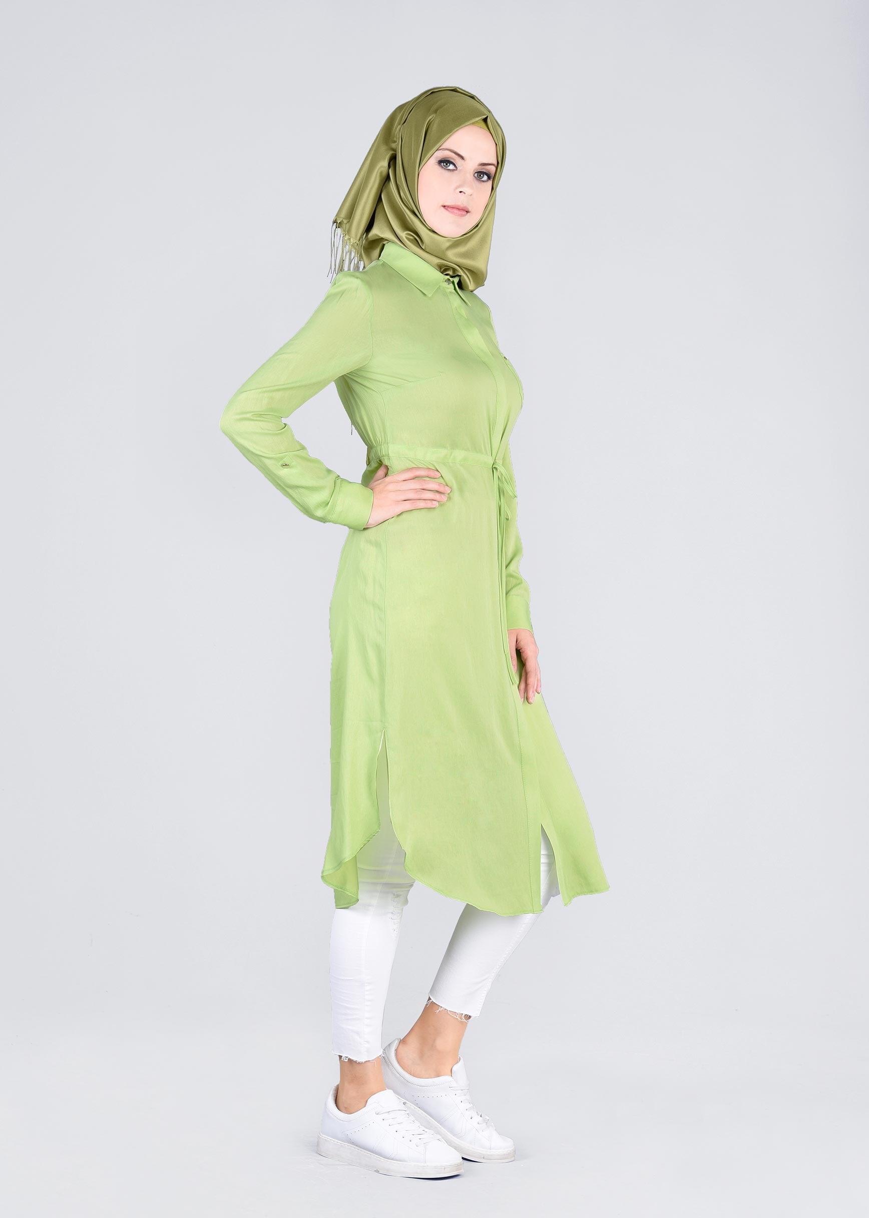 Tesettür giyim YEŞİL 4226 EGZOTİK 6823 TUNİK 36/44 TEK38