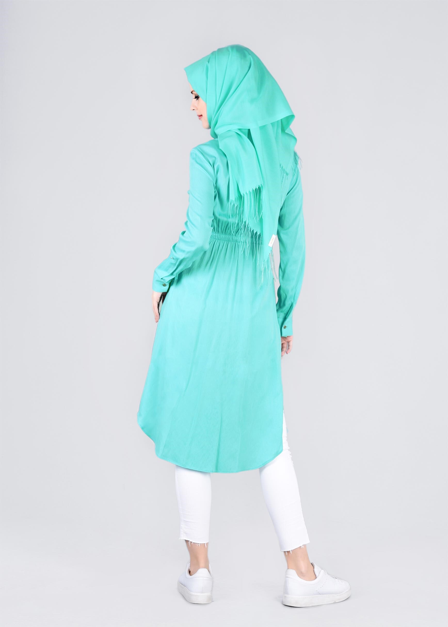 Tesettür giyim YEŞİL 4226 EGZOTİK 6823 TUNİK 36/44 TEK38