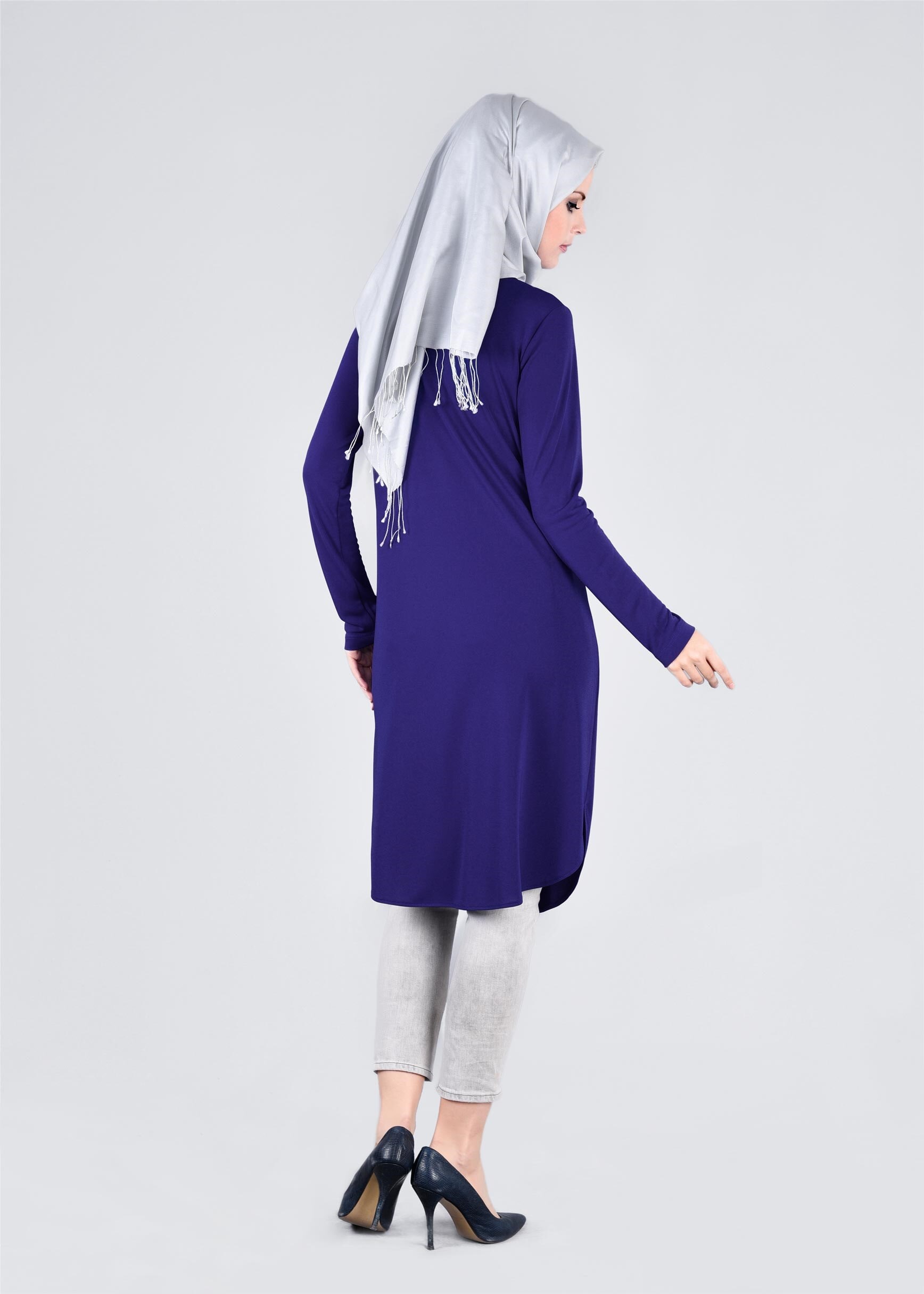 Tesettür giyim LACİVERT 4248 ELSA TUNİK 38/44