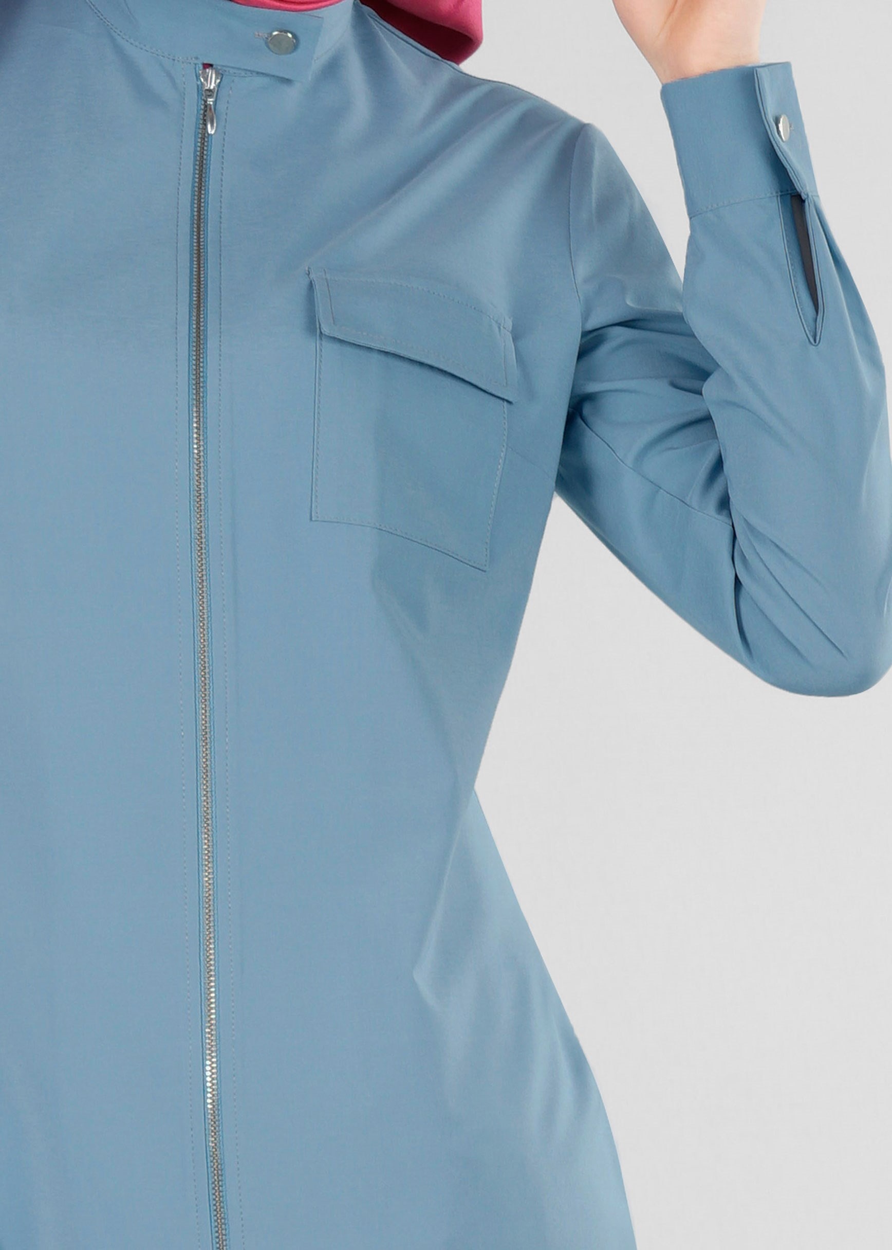 Tesettür giyim MAVİ 4264 ELETA 43363 TESETTÜR TUNİK 38/46 TEK40