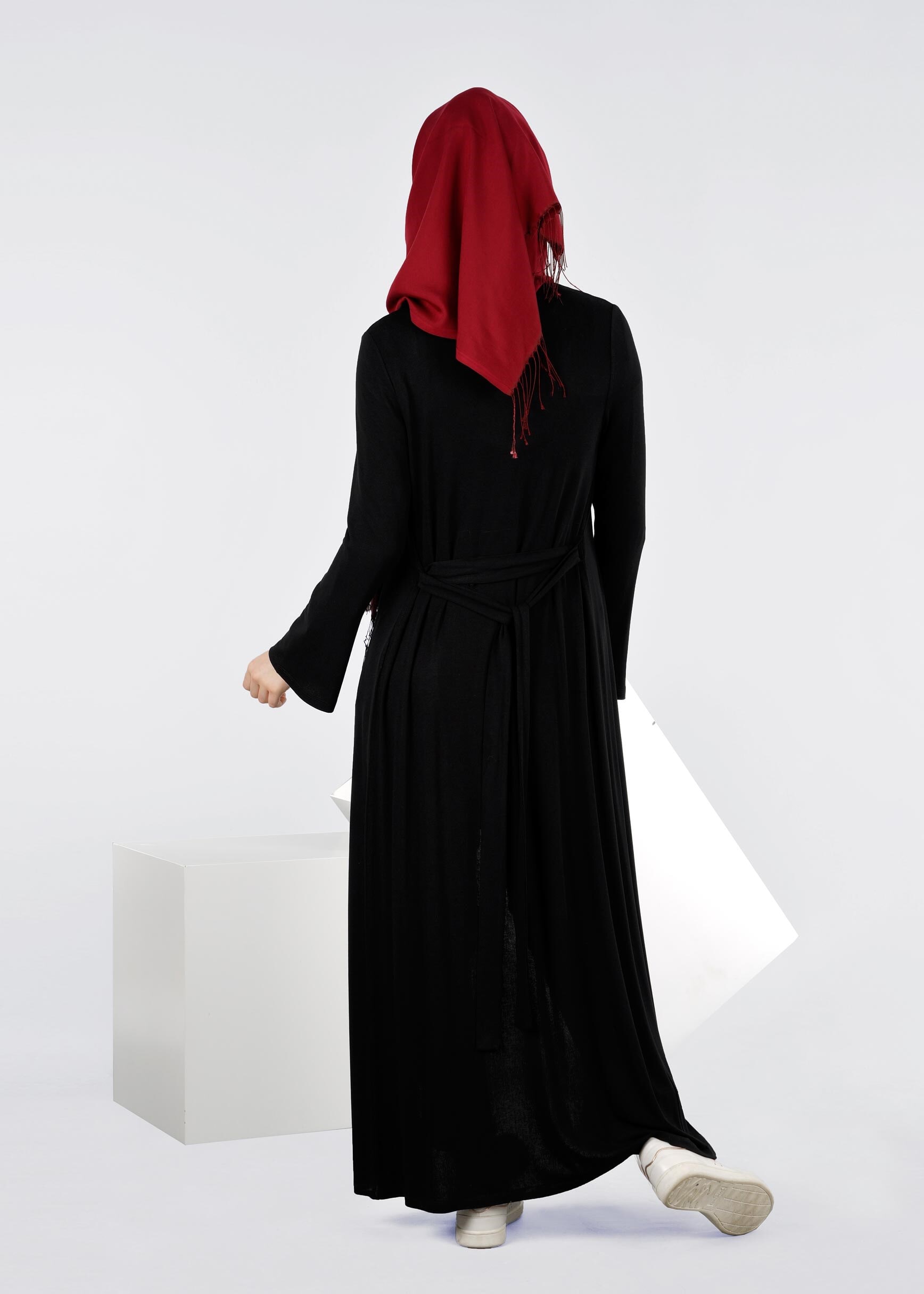 Tesettür giyim SİYAH 4269 İLAYDA ÖRME TUNİK 38/46 TEK40