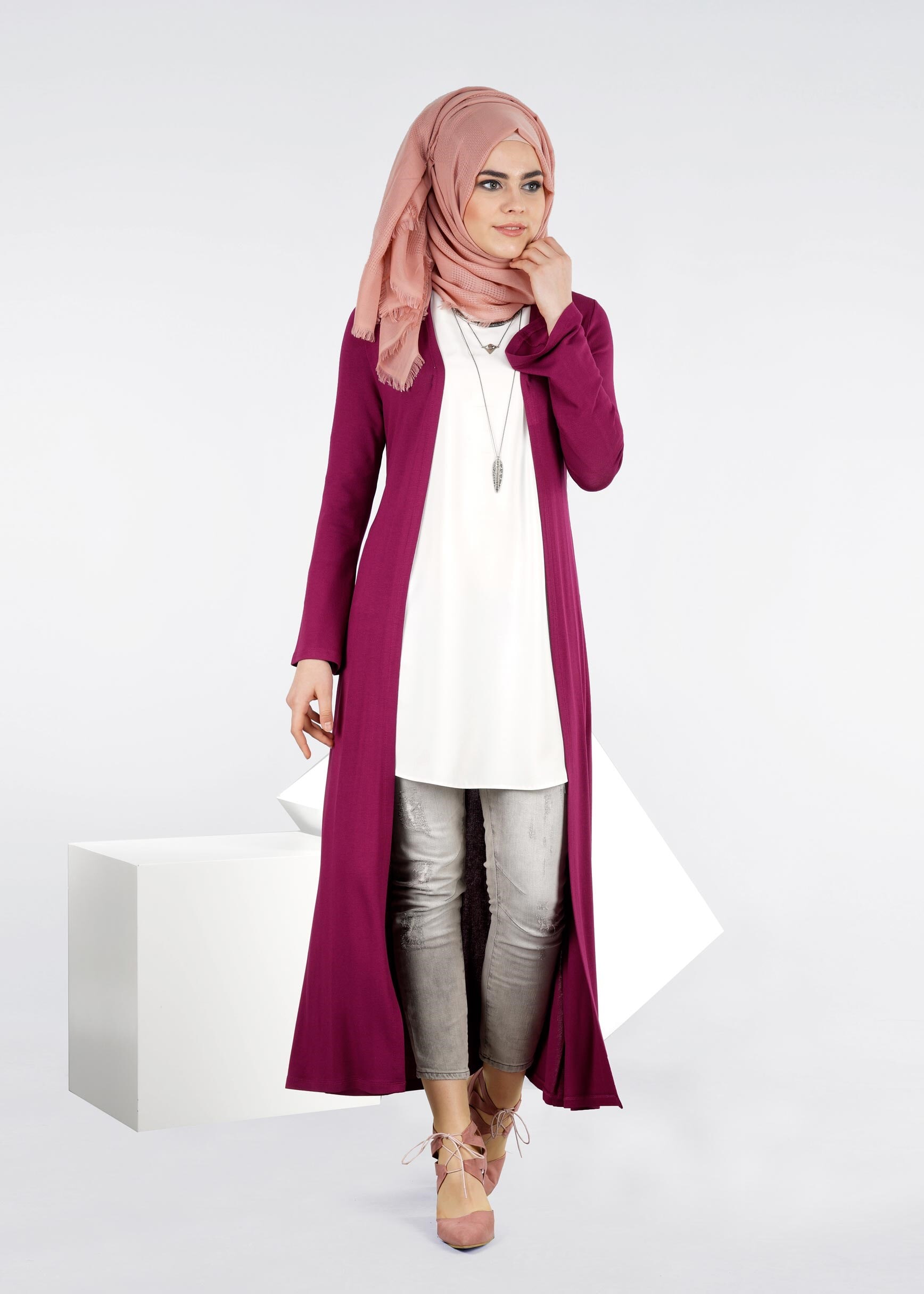 Tesettür giyim MOR 4269 İLAYDA ÖRME TUNİK 38/46 TEK40