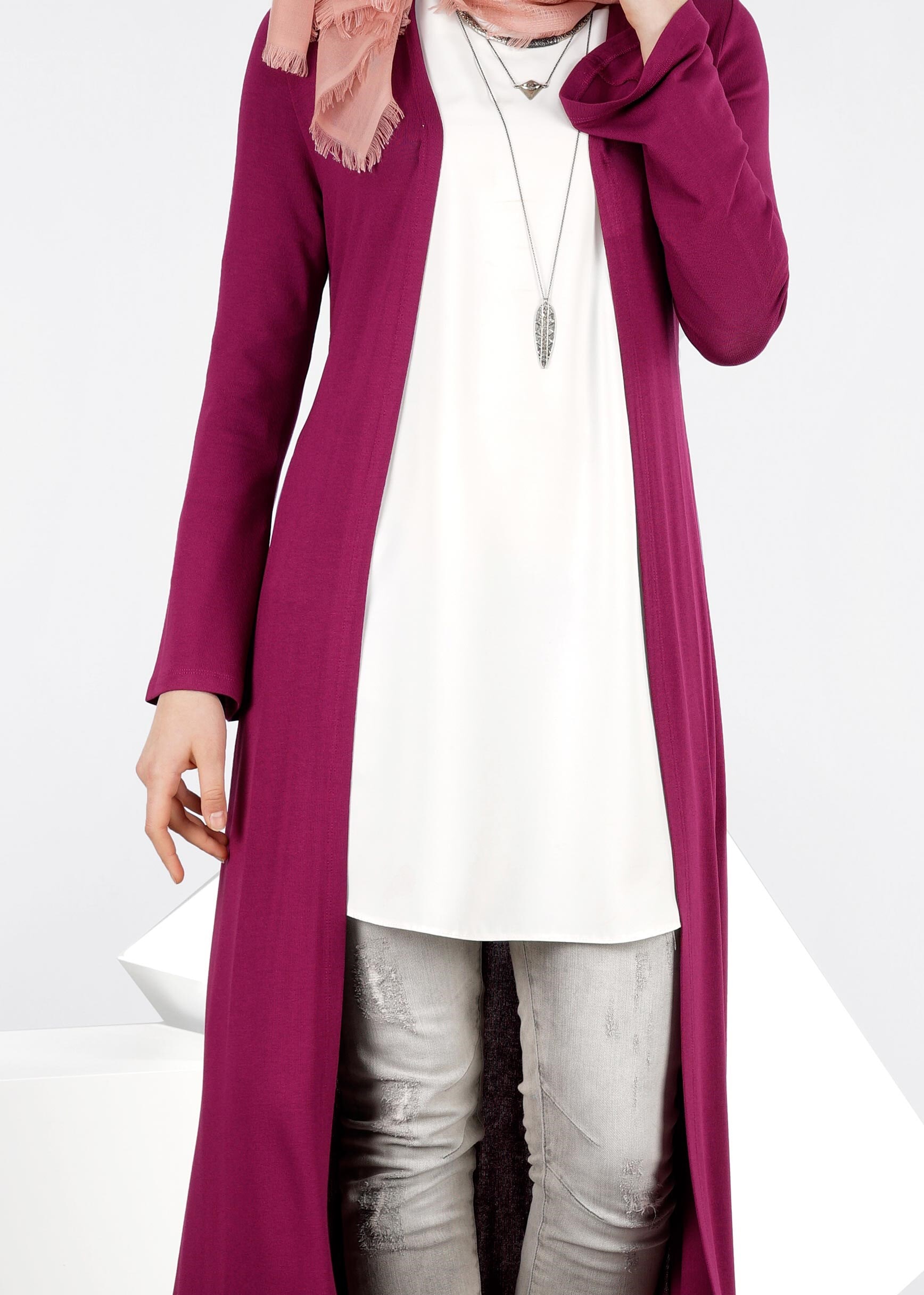 Tesettür giyim MOR 4269 İLAYDA ÖRME TUNİK 38/46 TEK40