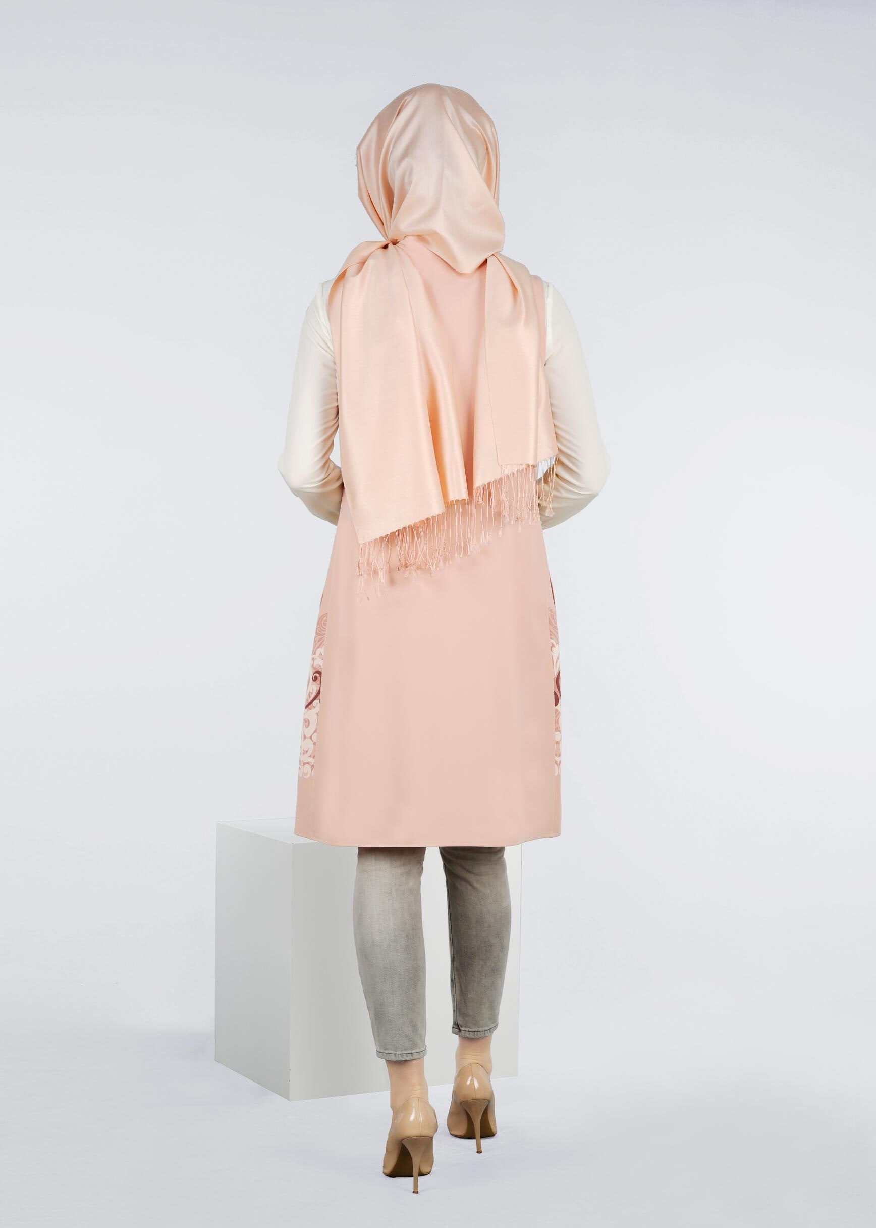 Tesettür giyim PUDRA 4278 ZADE 2&prime;Lİ TUNİK 38/46 TEK40