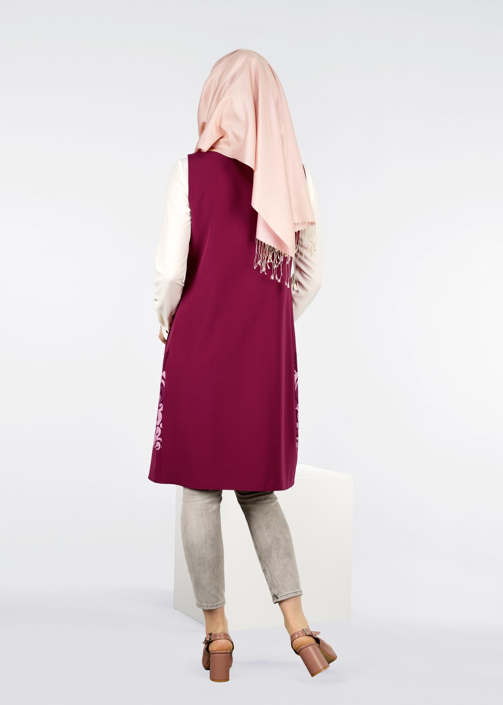 Tesettür giyim MOR 4278 ZADE 2&prime;Lİ TUNİK 38/46 TEK40