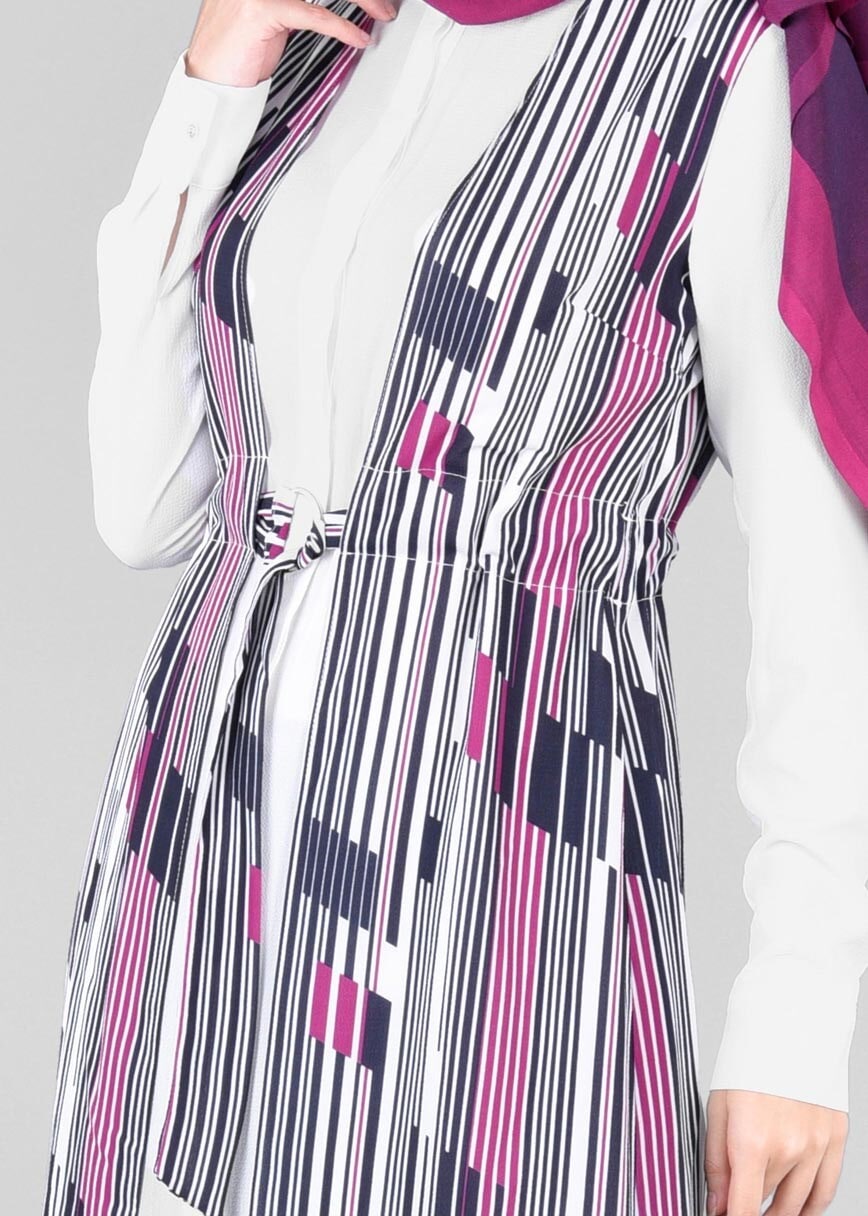 Tesettür giyim FUŞYA 4297 KOBE 5851 TUNİK 38/46 TEK40