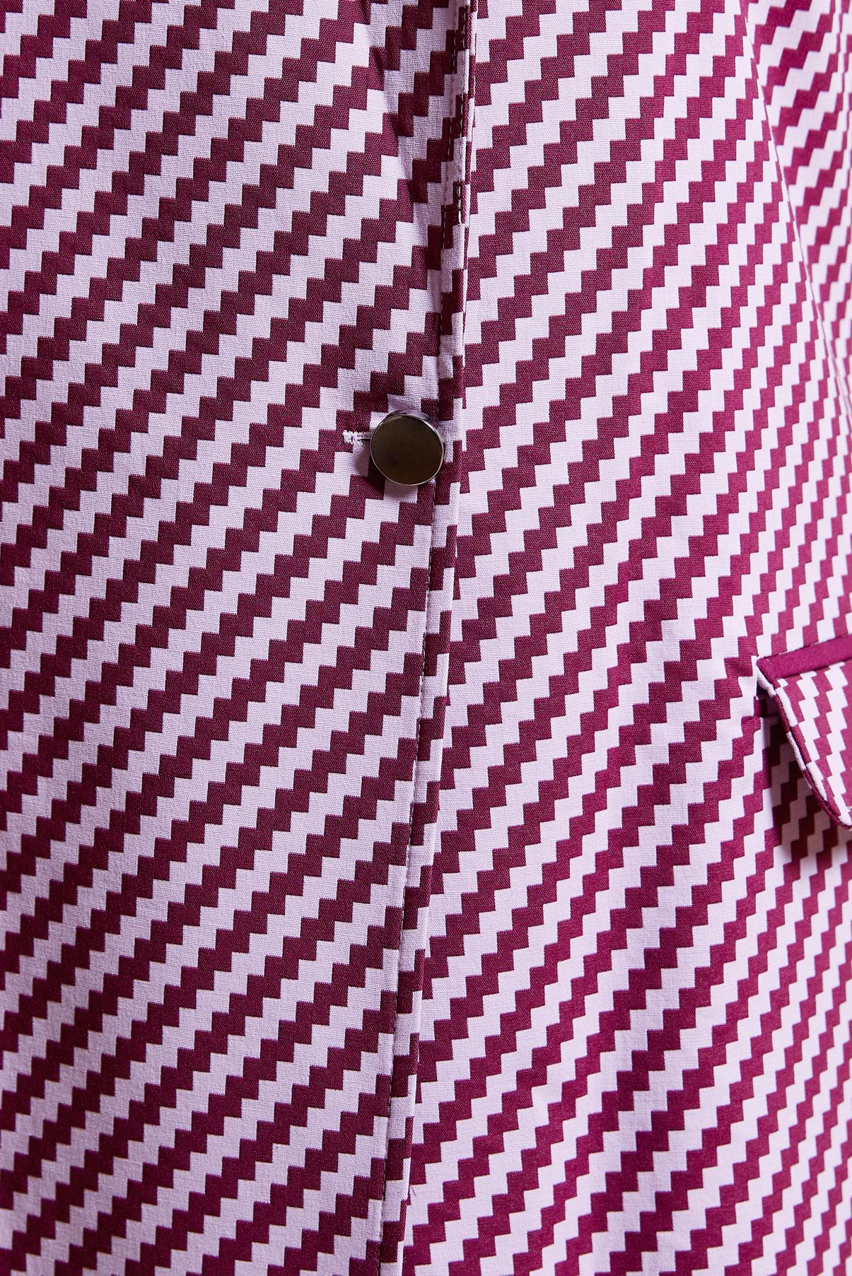 Tesettür giyim FUŞYA DESENLİ YELEKLİ TUNİK 4317 