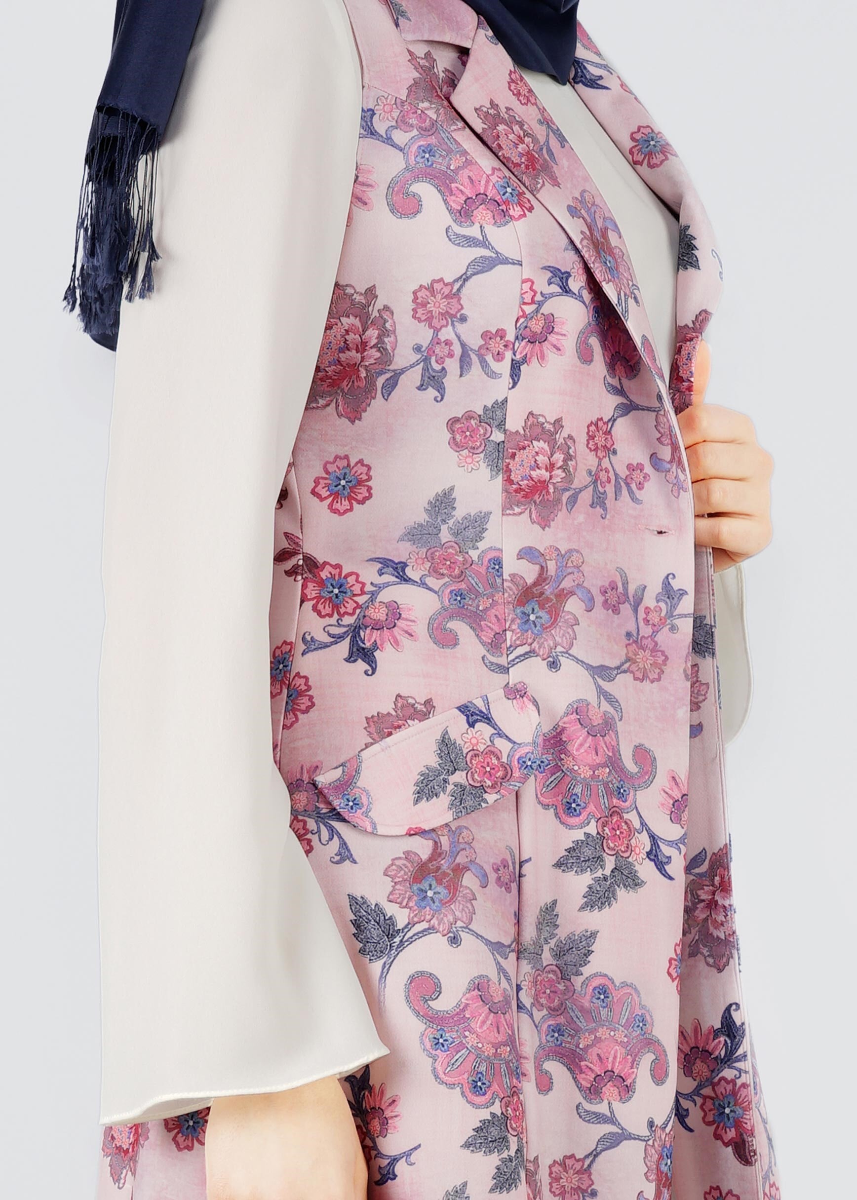 Tesettür giyim PUDRA 4320 SEDEF 9731 TESETTÜR 2&prime;Lİ TUNİK 40/48 TEK38