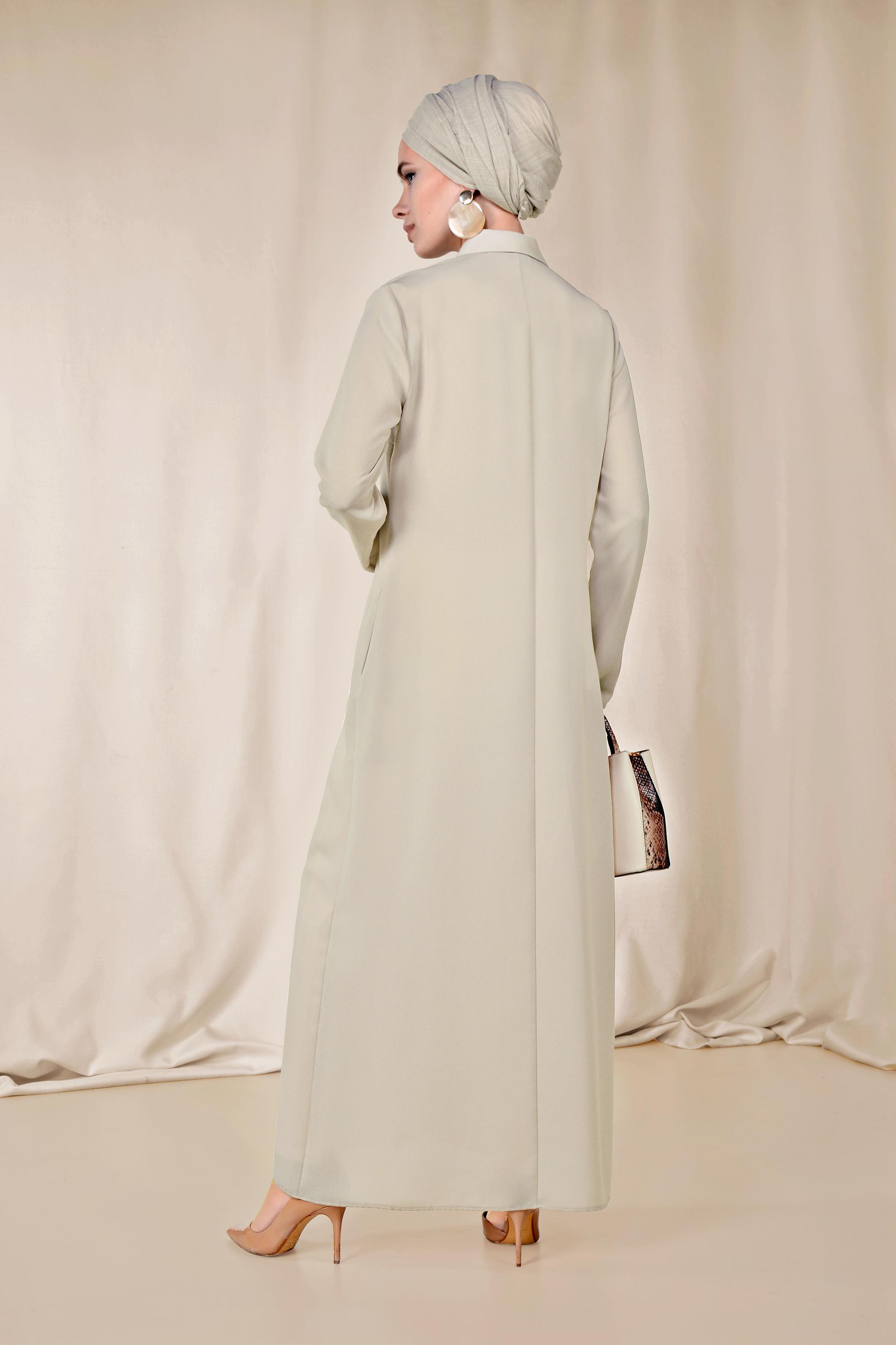 Tesettür giyim BEJ 4348 NİL CREP TUNİK 38/48 TEK40-42