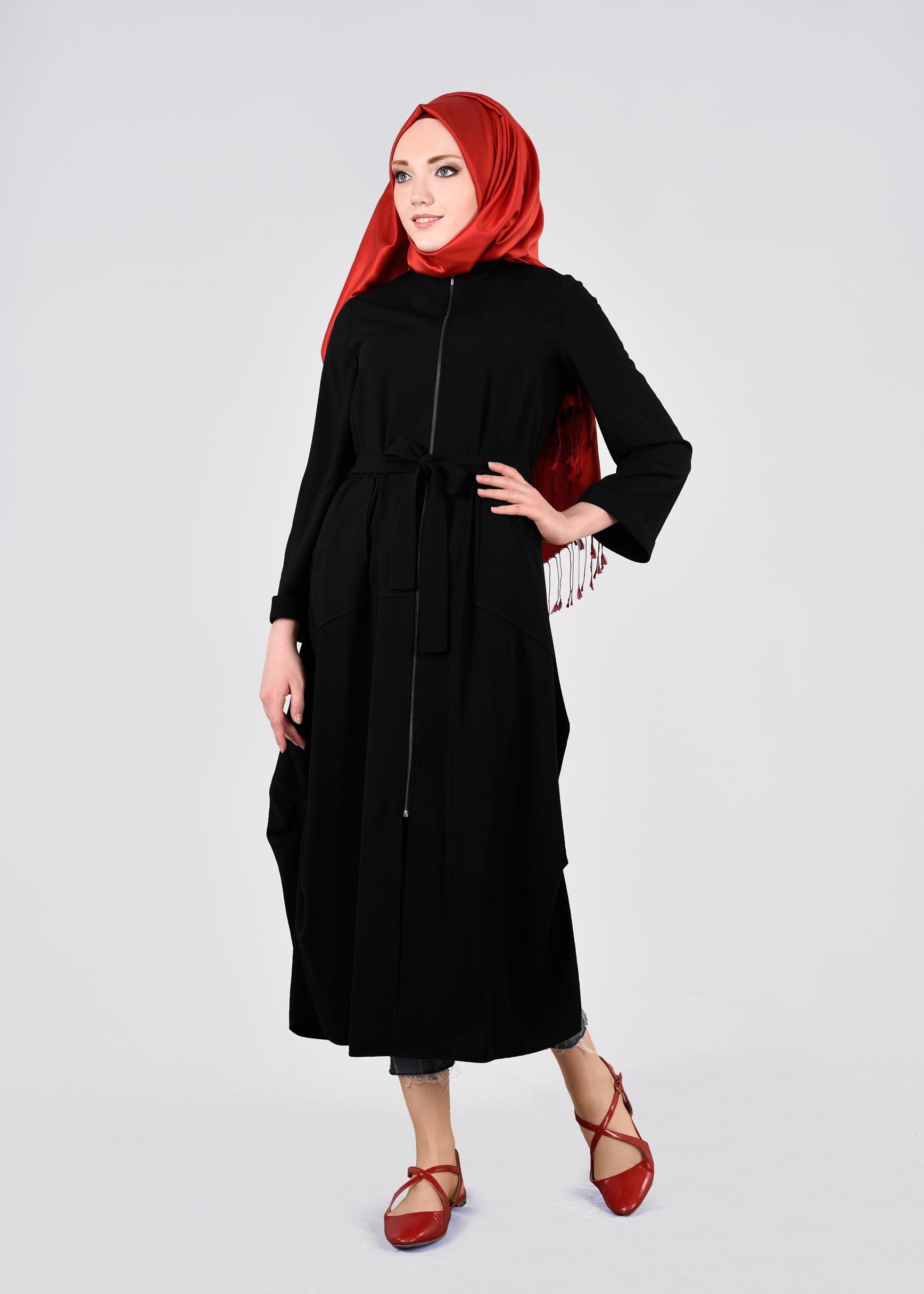 Tesettür giyim SİYAH 4376 7785 TUNİK 36/44 TEK38
